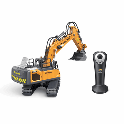 YIGONG Remote Control Engineering Vehicle Toy Car for Kids（Excavator、Dump Truck、Bulldozer）