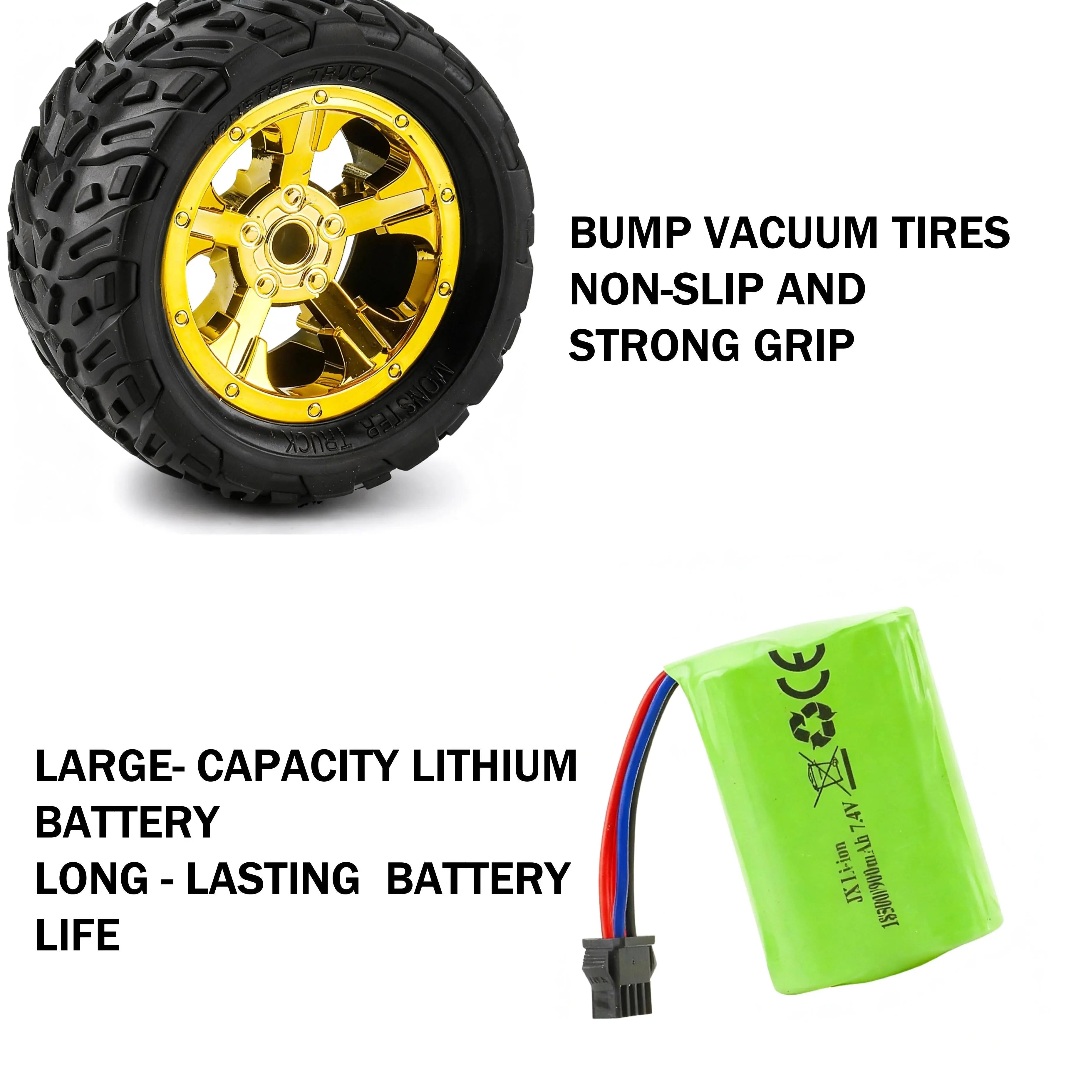 High-Speed RC Racing Truck with Four-Wheel Drive PLAYPULSE RC