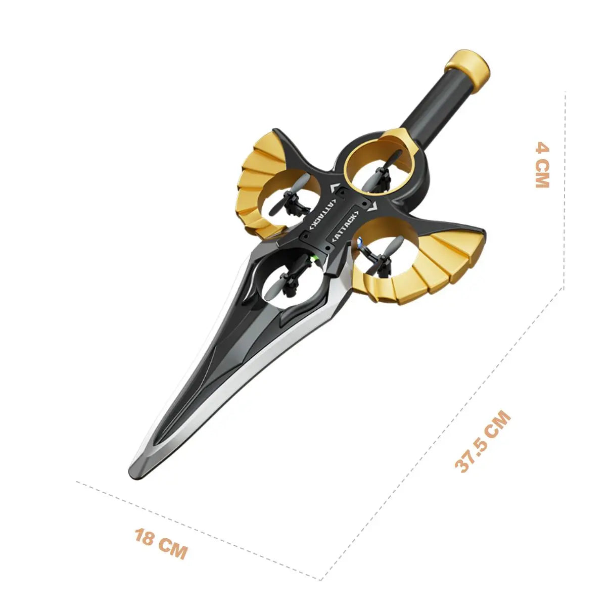 Stunt Remote Control Flying Sword - 360° Aerial Roll Experience PLAYPULSE RC