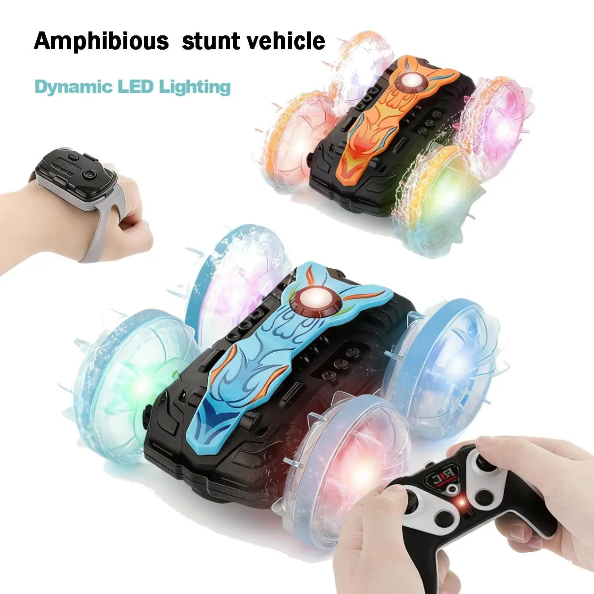 Waterproof 4WD Stunt Remote Control Vehicle for Kids and Pets PLAYPULSE RC