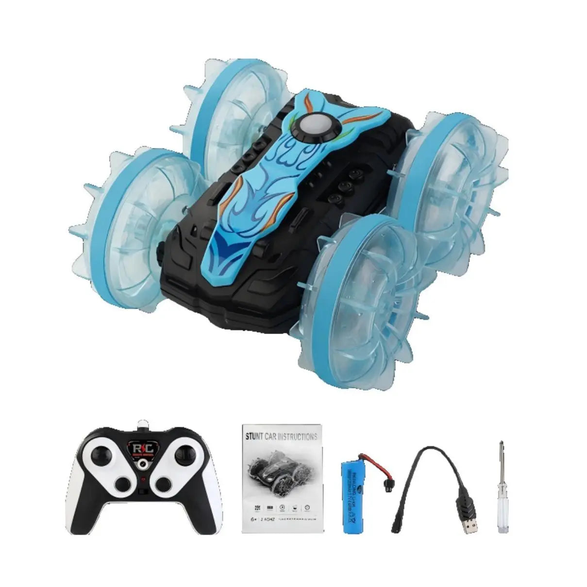 Waterproof 4WD Stunt Remote Control Vehicle for Kids and Pets PLAYPULSE RC