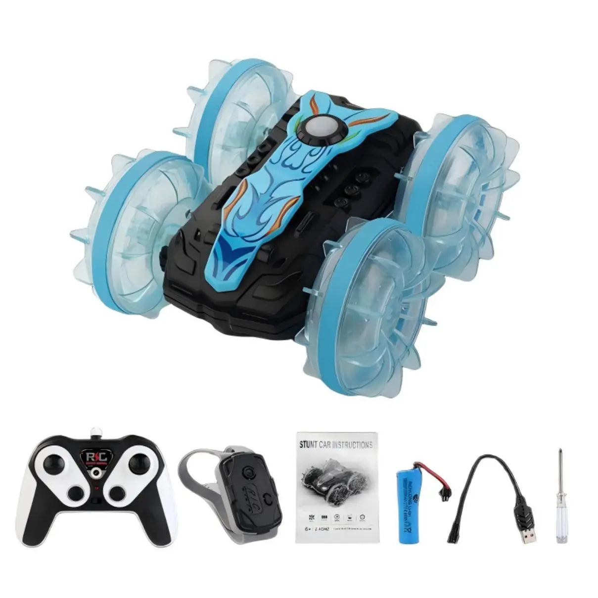 Waterproof 4WD Stunt Remote Control Vehicle for Kids and Pets PLAYPULSE RC