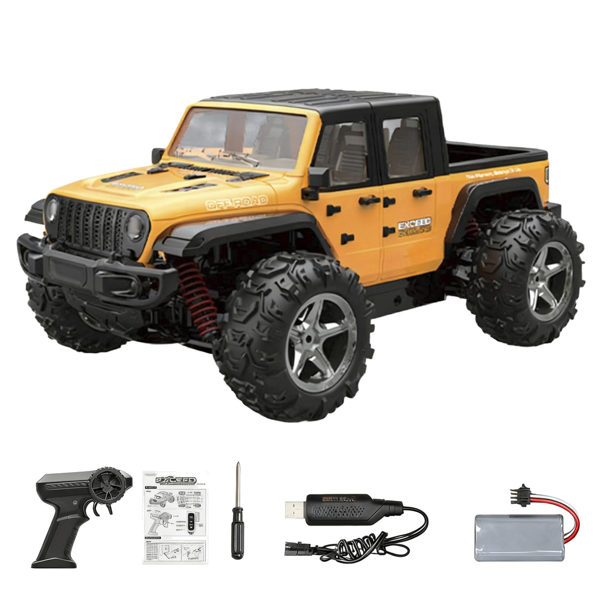 PlayPulseRC 1:20 4WD RC Pickup Truck 30KM/H RTR LED