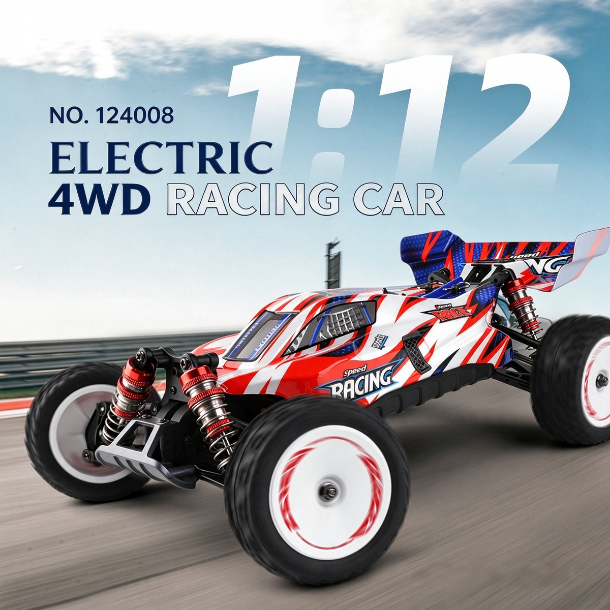 PlayPulseRC 124008 1:12 3S Brushless RC Buggy 4WD Drift