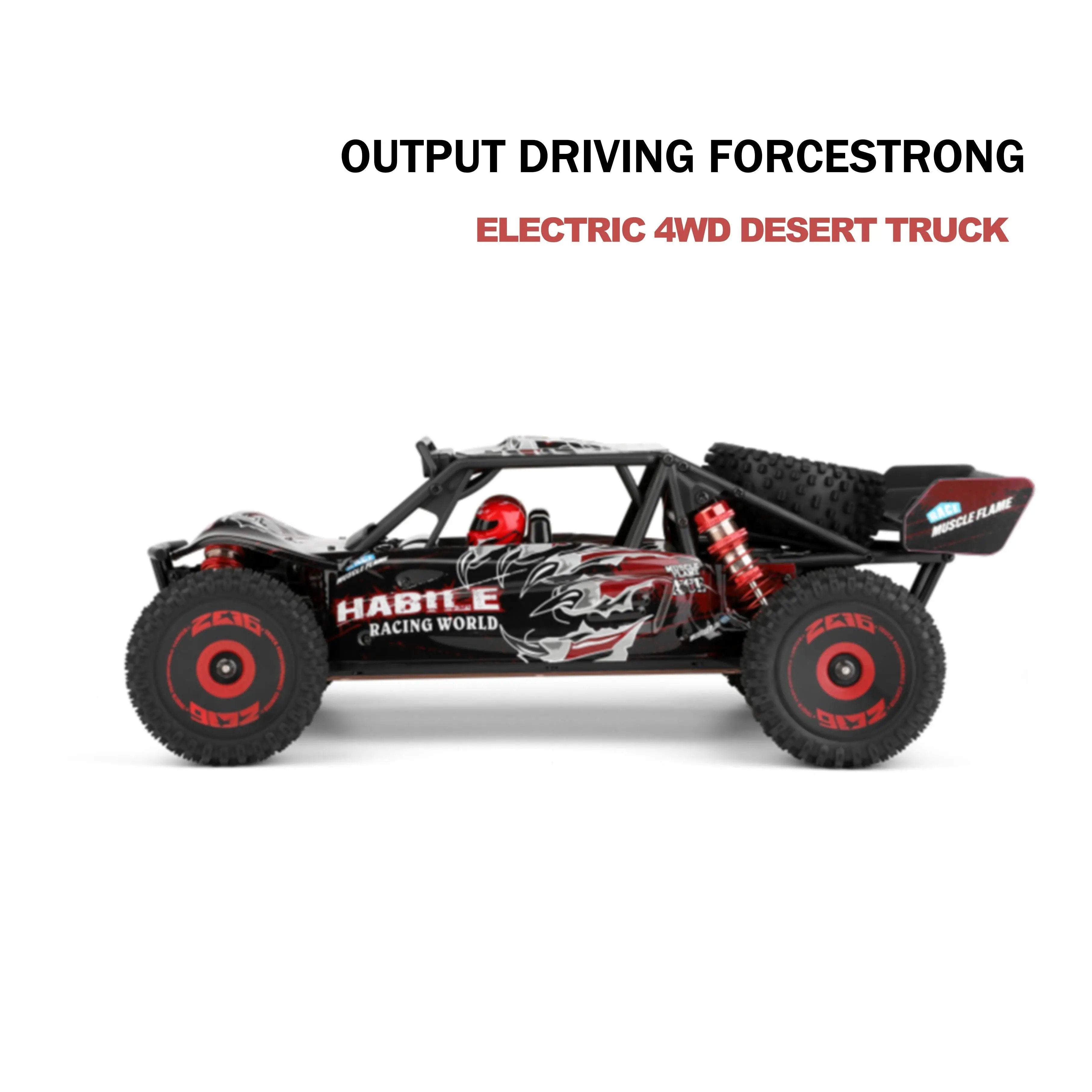 75km/h Brushless Top Speed RC Cars 4WD Desert Truck for Off-Road Adventure PLAYPULSE RC