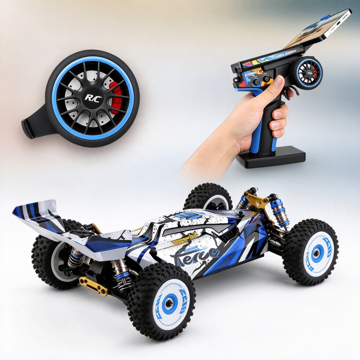 PlayPulseRC 124017 1:12 Brushless RC Buggy 4WD 75 km/h