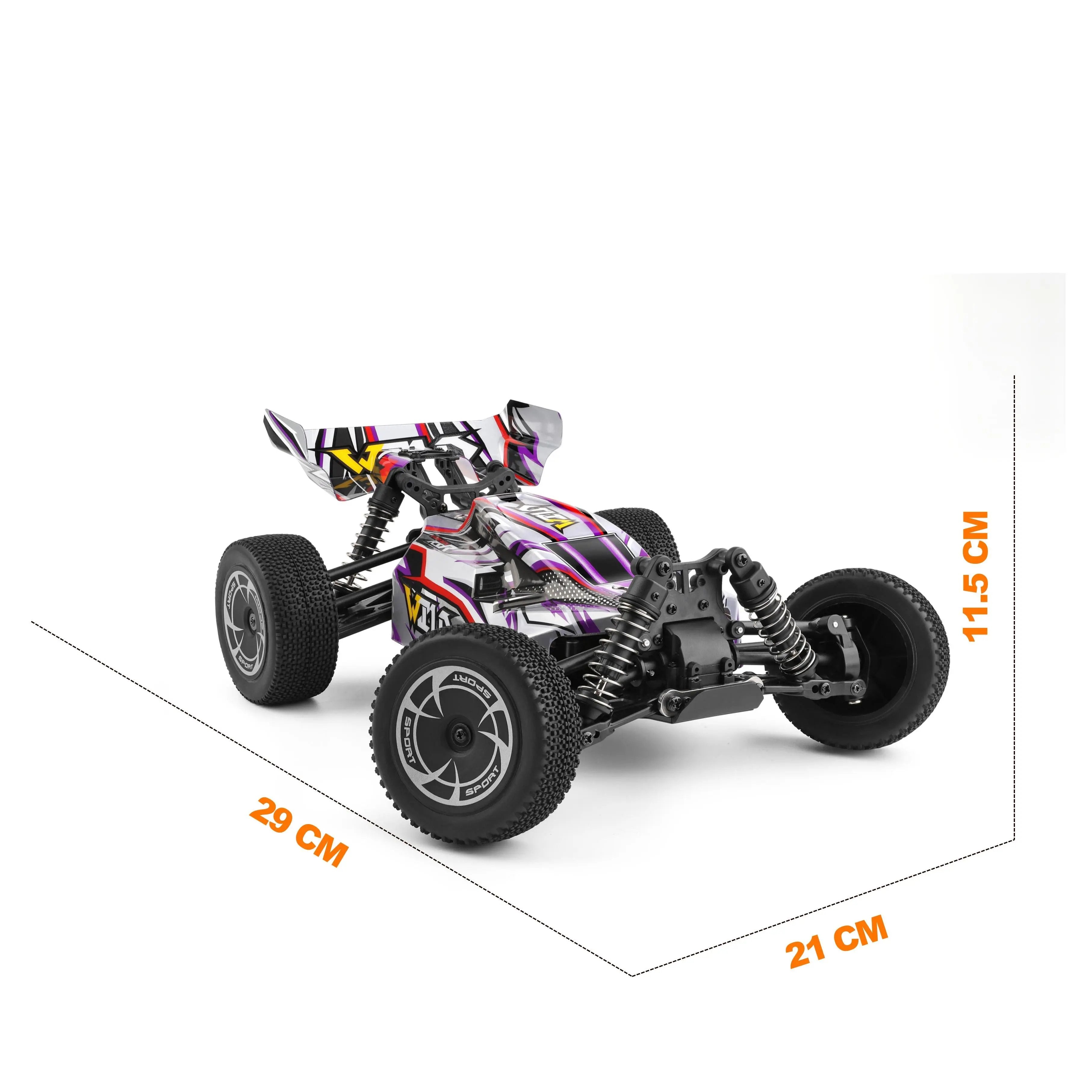 High-Speed Fast RC Cars Featuring 390 Carbon Brush Motor 1:14 Scale Model PLAYPULSE RC
