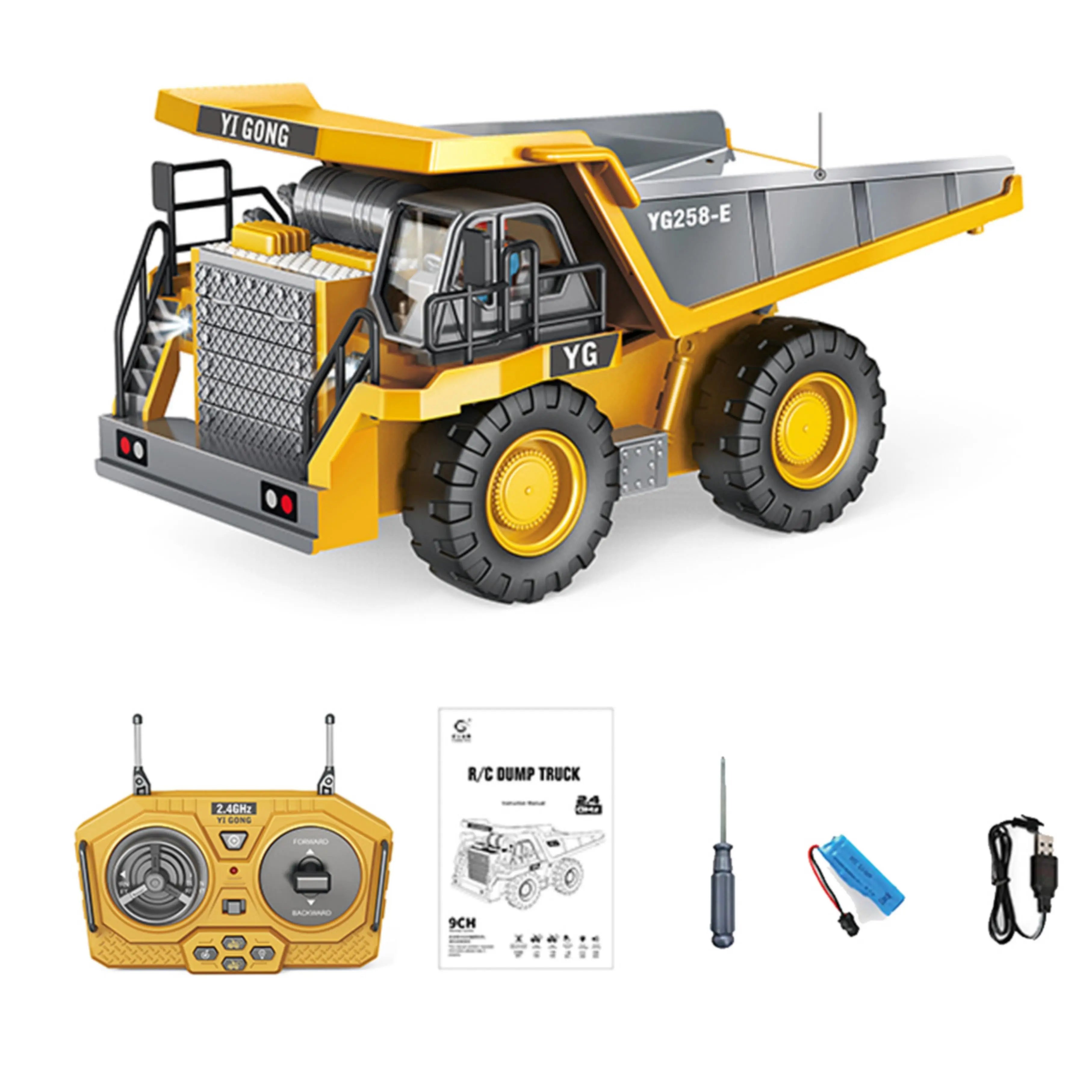 2.4G RC Engineering Car Toys,Dump Truck,Bulldozer,Excavator PLAYPULSE RC