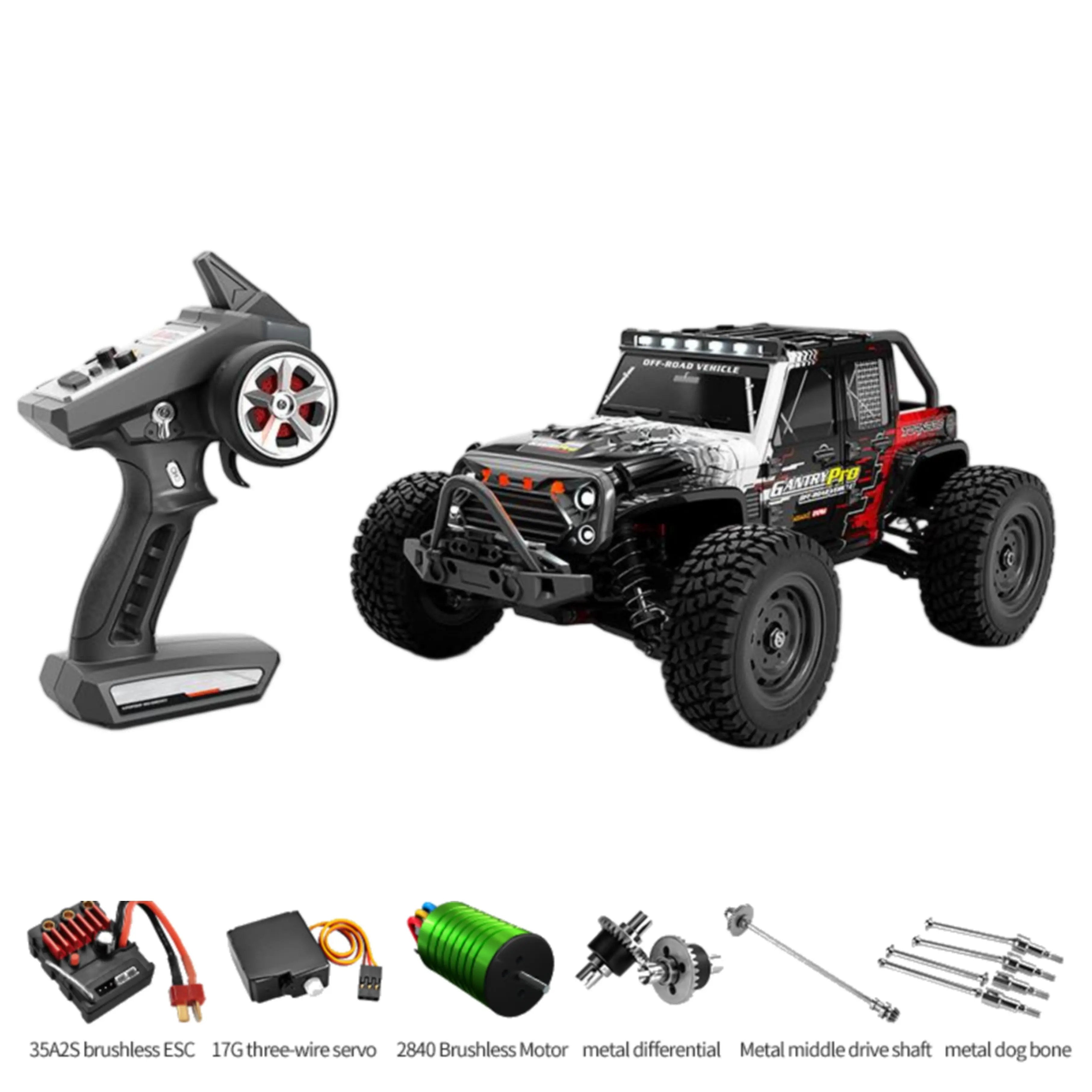 4WD Off-Road RC Car with 70km/h Top Speed, Brushless Motor SUV PLAYPULSE RC