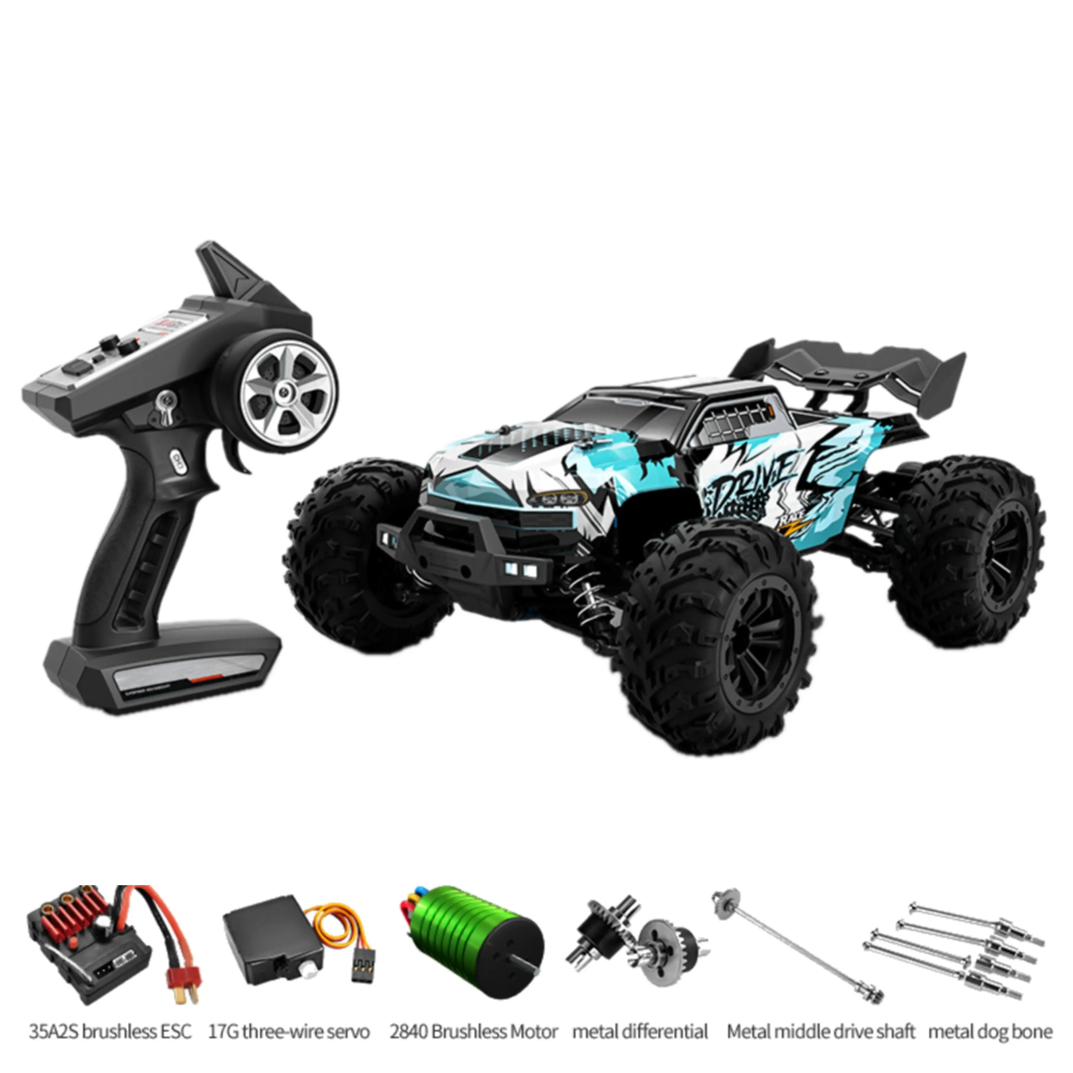 4WD Off-Road RC Car with 70km/h Top Speed, Brushless Motor SUV PlaypulseRC - Premium Remote Control Toys for Kids, Teens & Pet Play