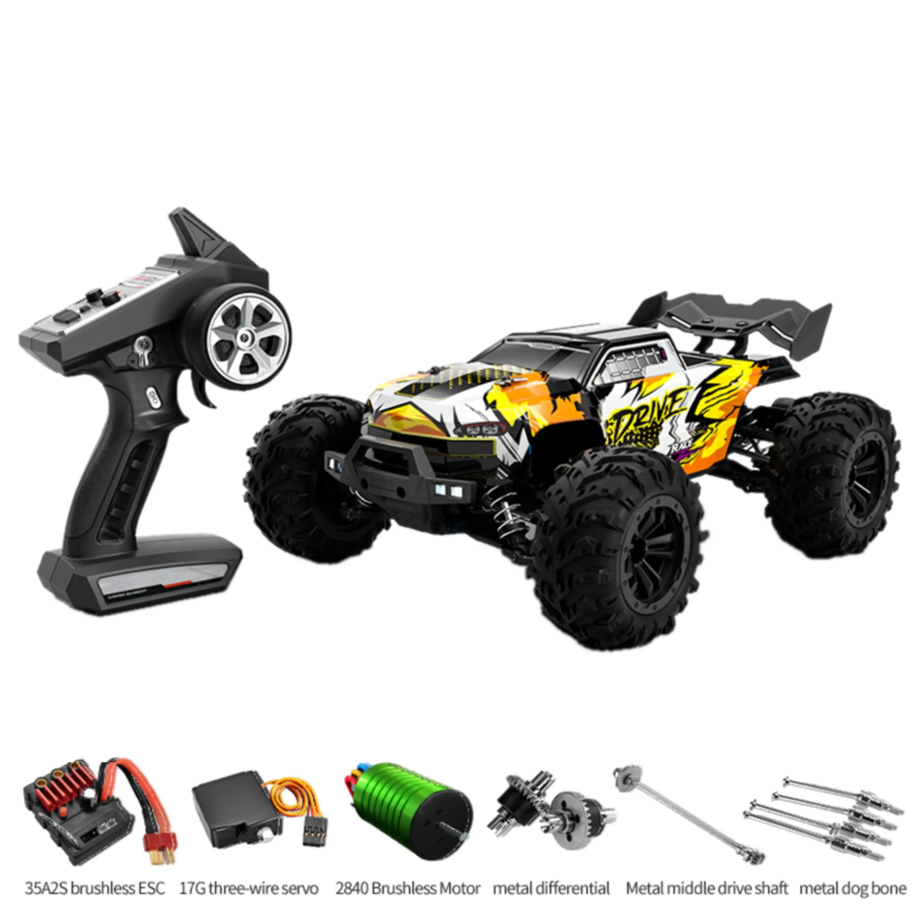 4WD Off-Road RC Car with 70km/h Top Speed, Brushless Motor SUV PlaypulseRC - Premium Remote Control Toys for Kids, Teens & Pet Play