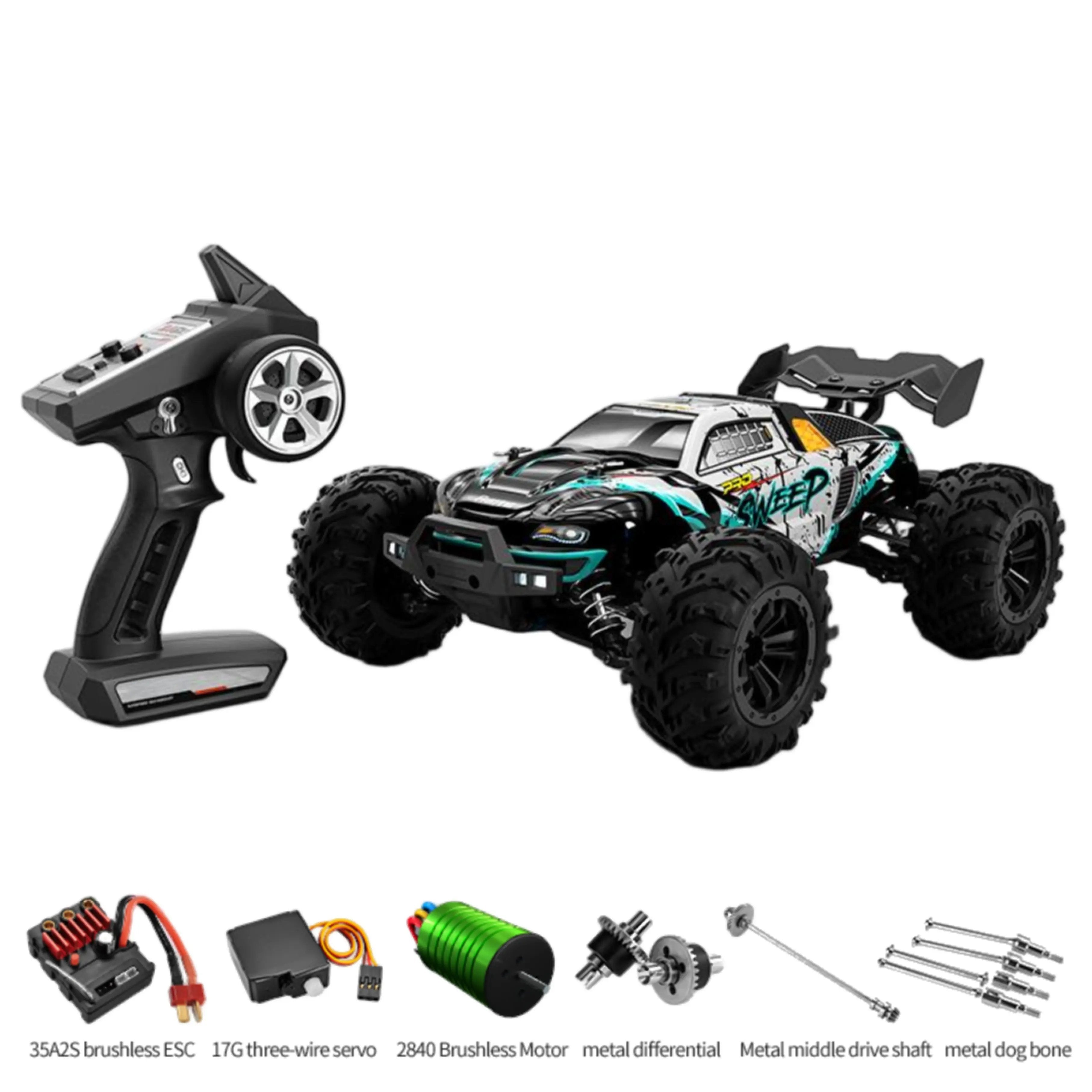 4WD Off-Road RC Car with 70km/h Top Speed, Brushless Motor SUV PlaypulseRC - Premium Remote Control Toys for Kids, Teens & Pet Play