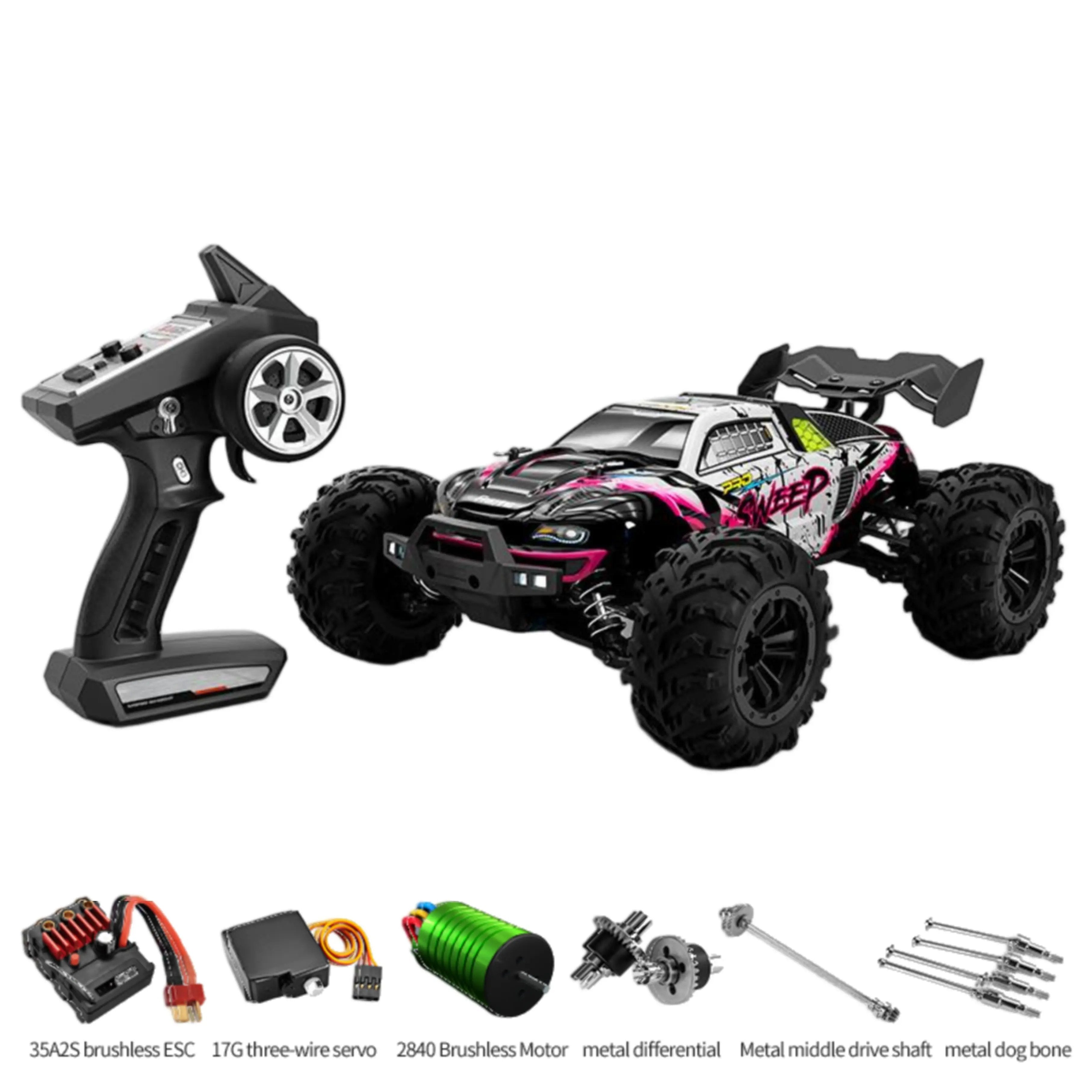 4WD Off-Road RC Car with 70km/h Top Speed, Brushless Motor SUV PlaypulseRC - Premium Remote Control Toys for Kids, Teens & Pet Play