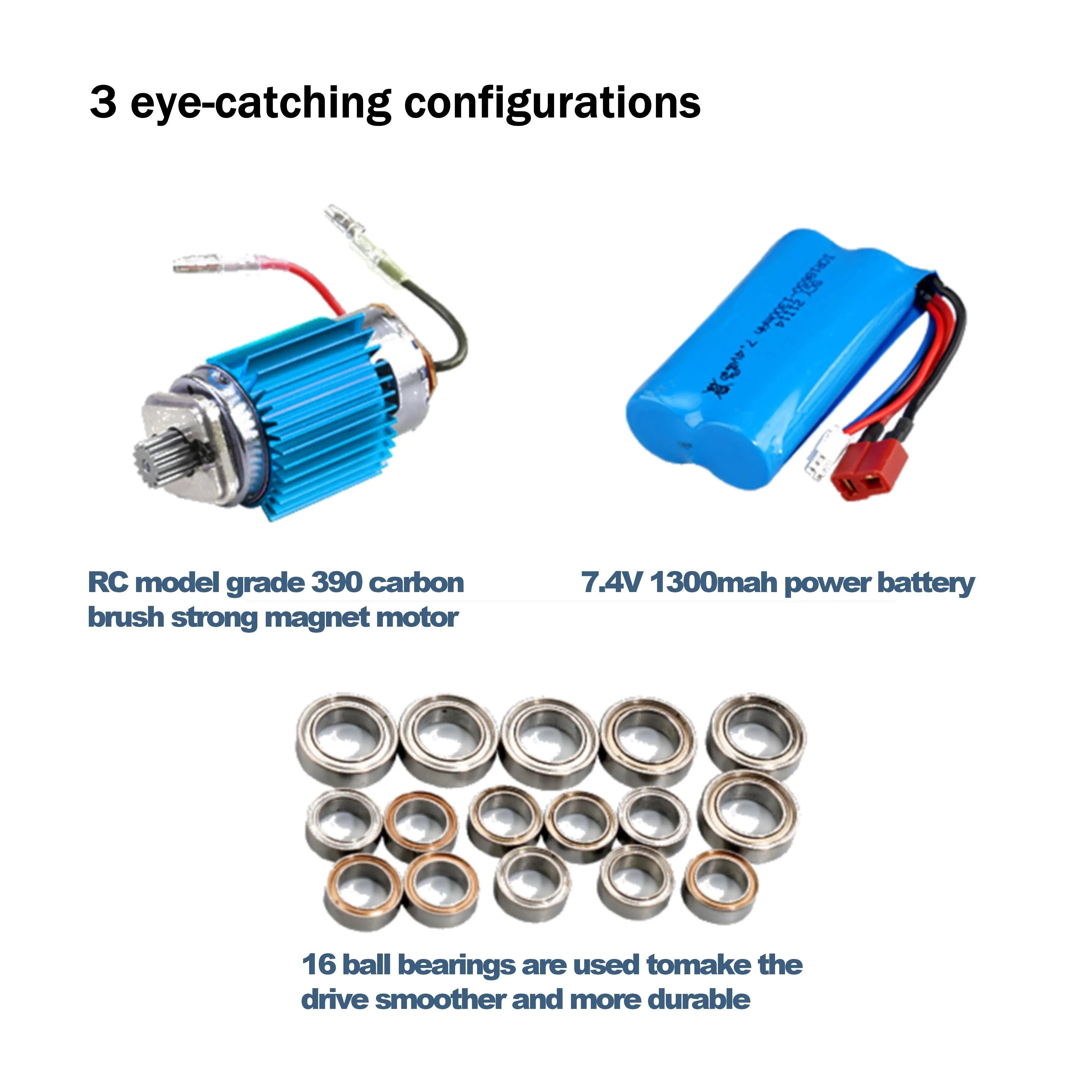 Hot Racing RC Car - 38km/h Speed with 80m Remote Control Distance PLAYPULSE RC