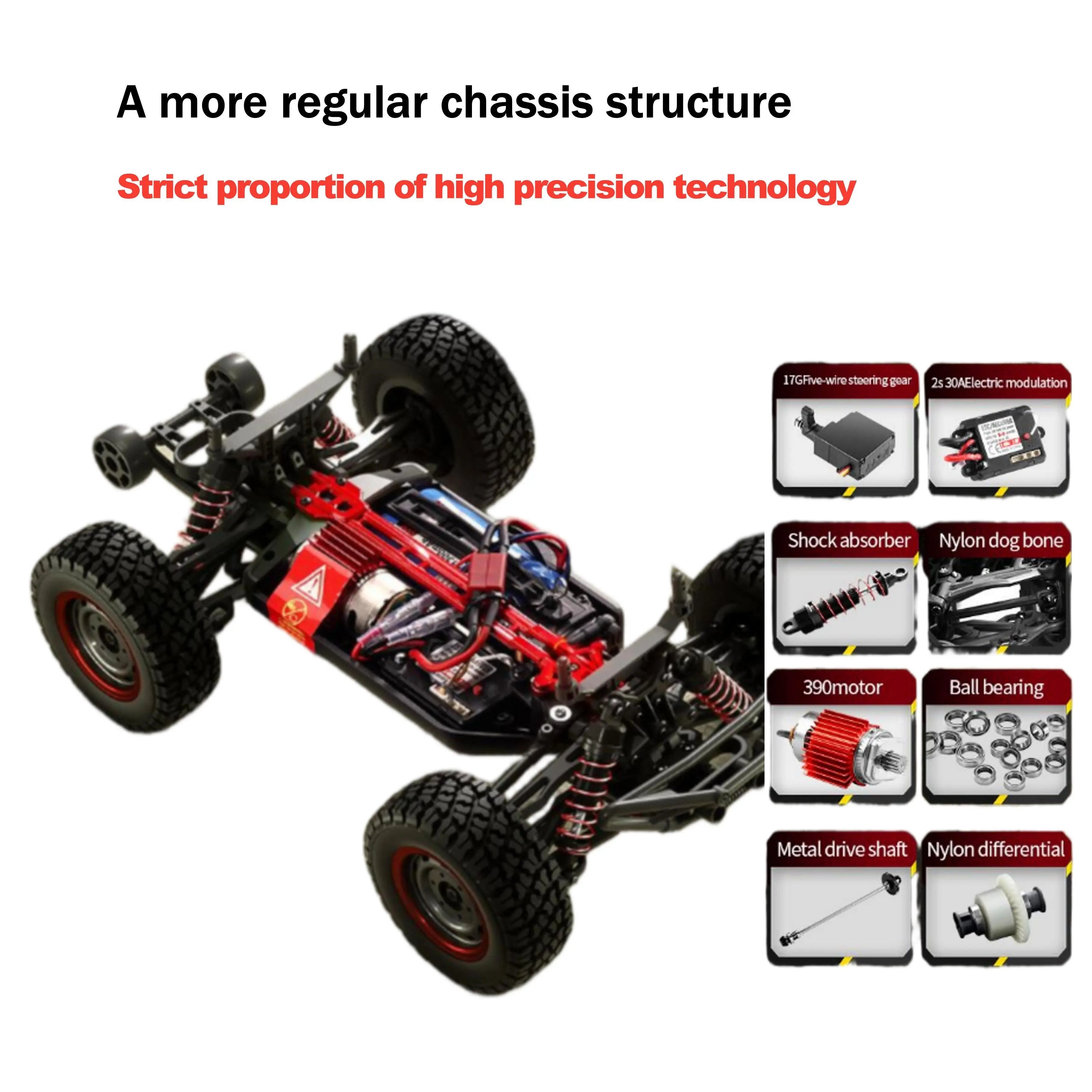 High-Speed 390 Carbon Brush Control Car Racing for Kids & Teens PlaypulseRC - Premium Remote Control Toys for Kids, Teens & Pet Play