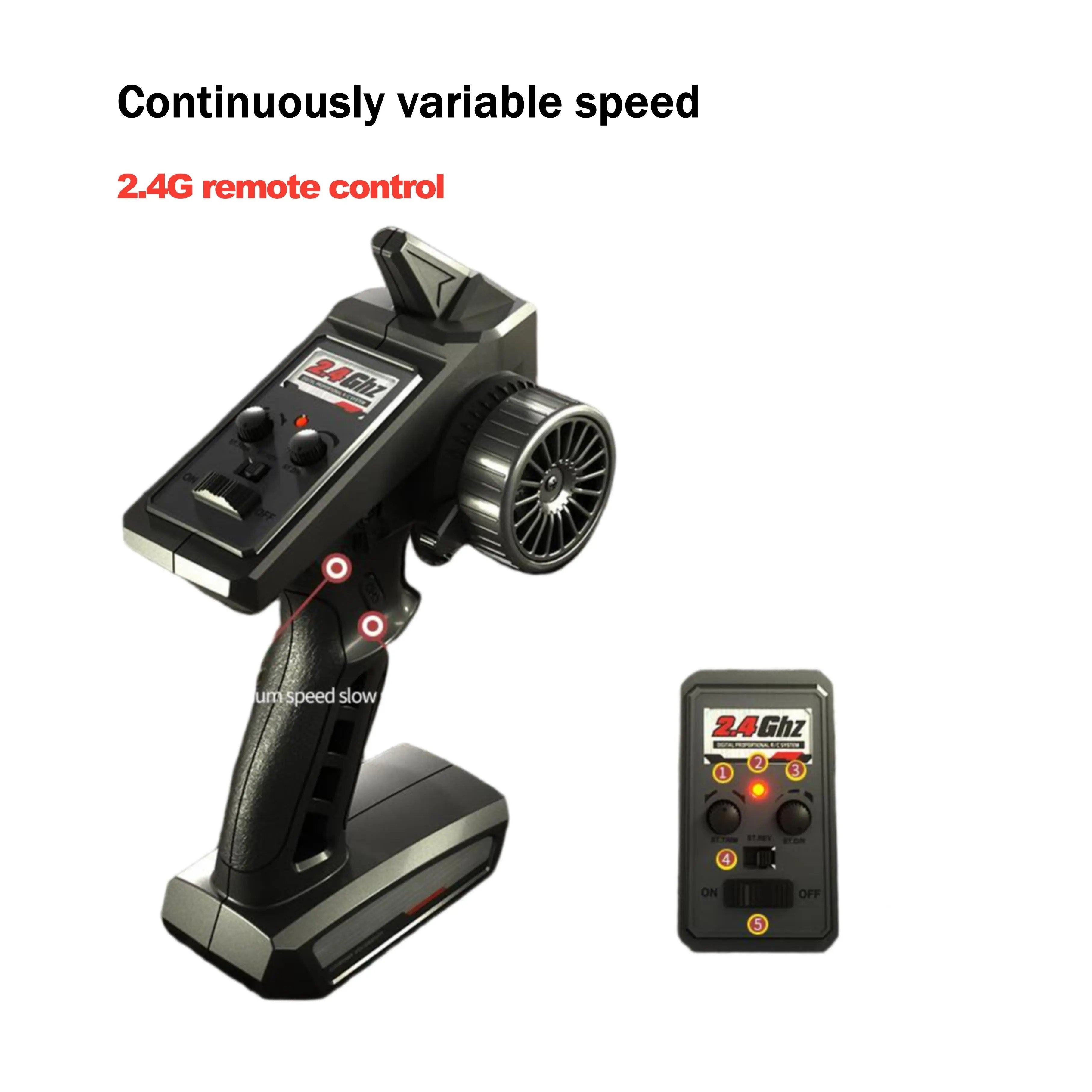 High-Speed 390 Carbon Brush Control Car Racing for Kids & Teens PlaypulseRC - Premium Remote Control Toys for Kids, Teens & Pet Play