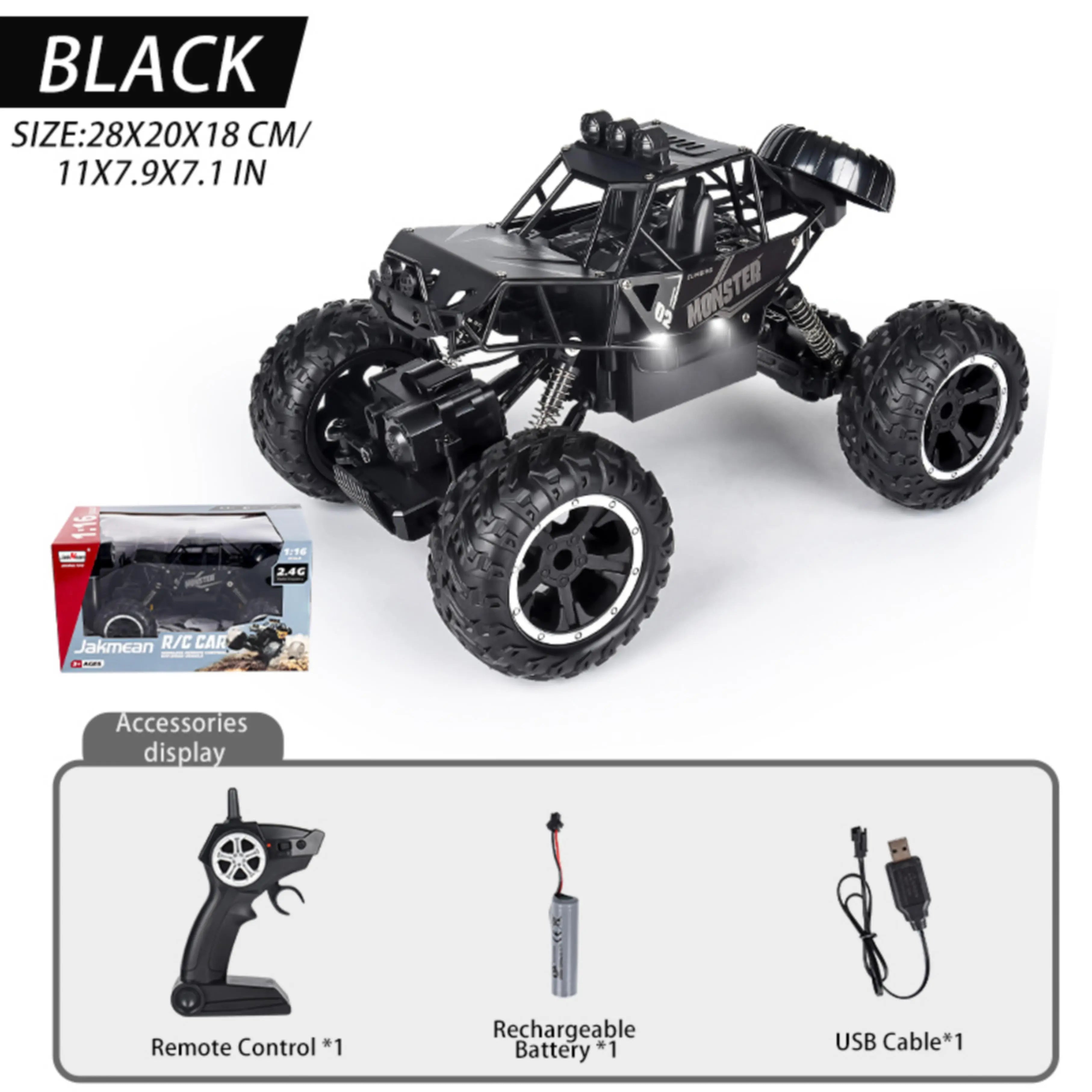 1:16 Scale 4WD Off-Road Remote Control Car PLAYPULSE RC