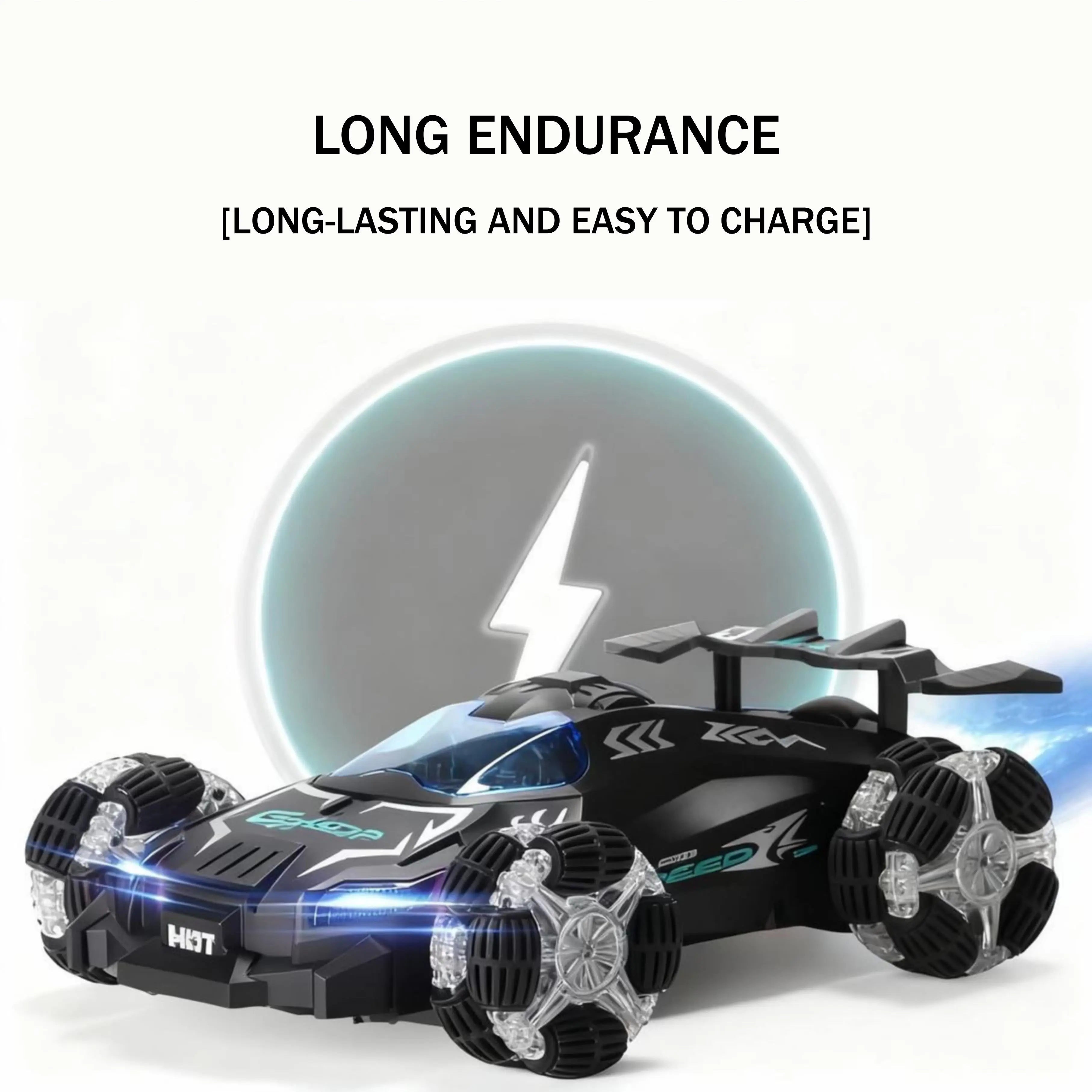 Water-Spraying Stunt RC Car with LED Lights and Sound PLAYPULSE