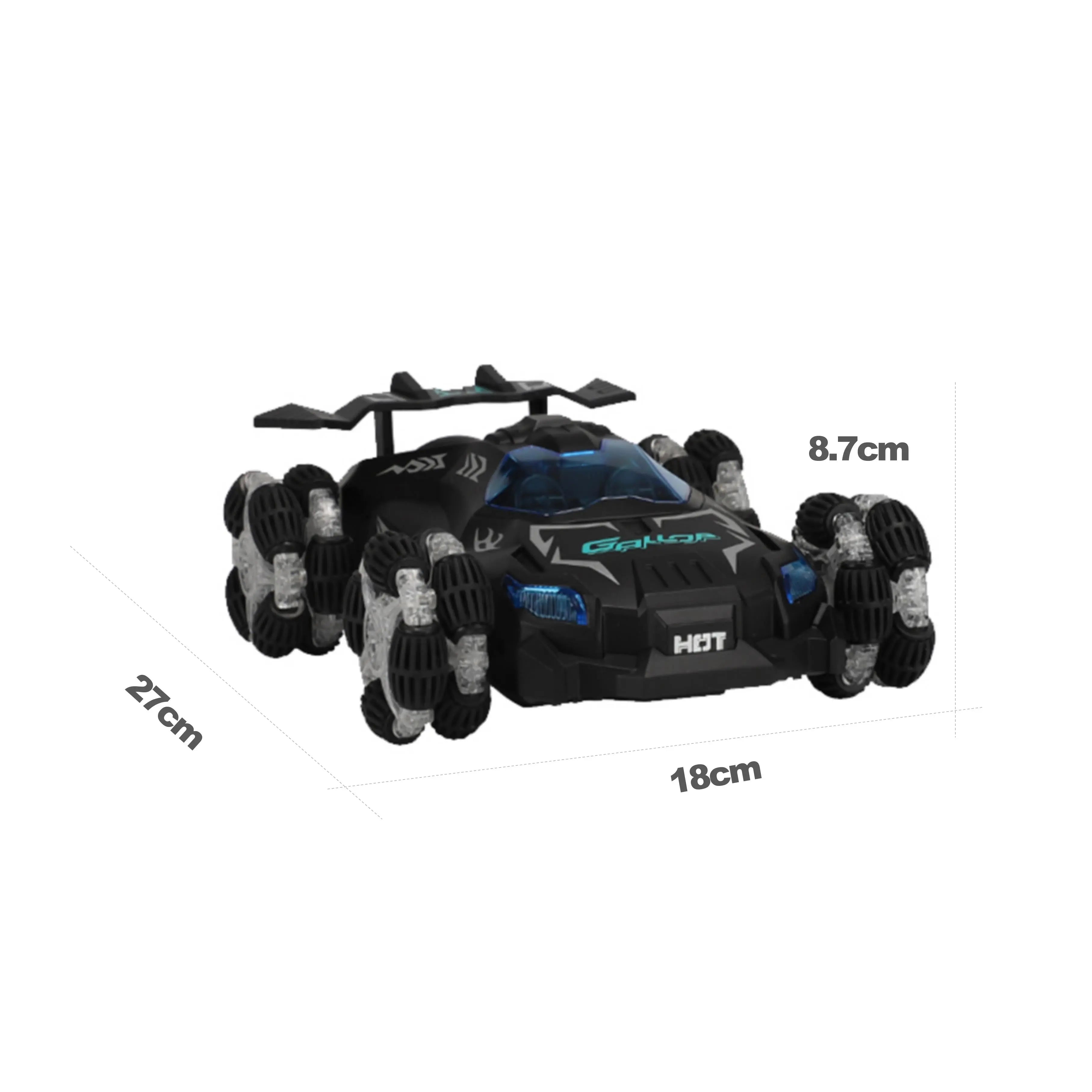Water-Spraying Stunt RC Car with LED Lights and Sound PLAYPULSE
