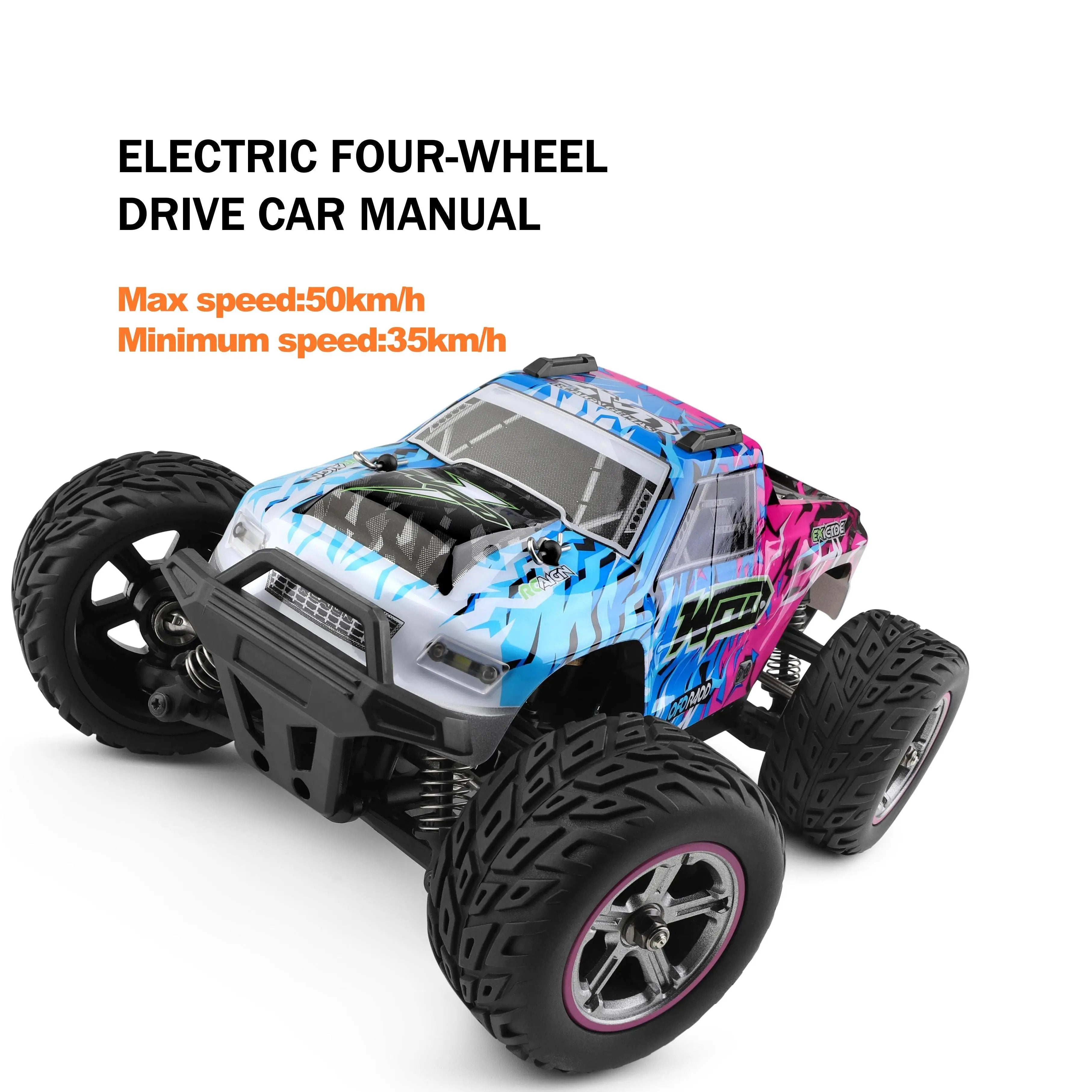 All Terrain Cheap RC Cars with LED Light, 1:20 4WD Off-Road Vehicle PLAYPULSE