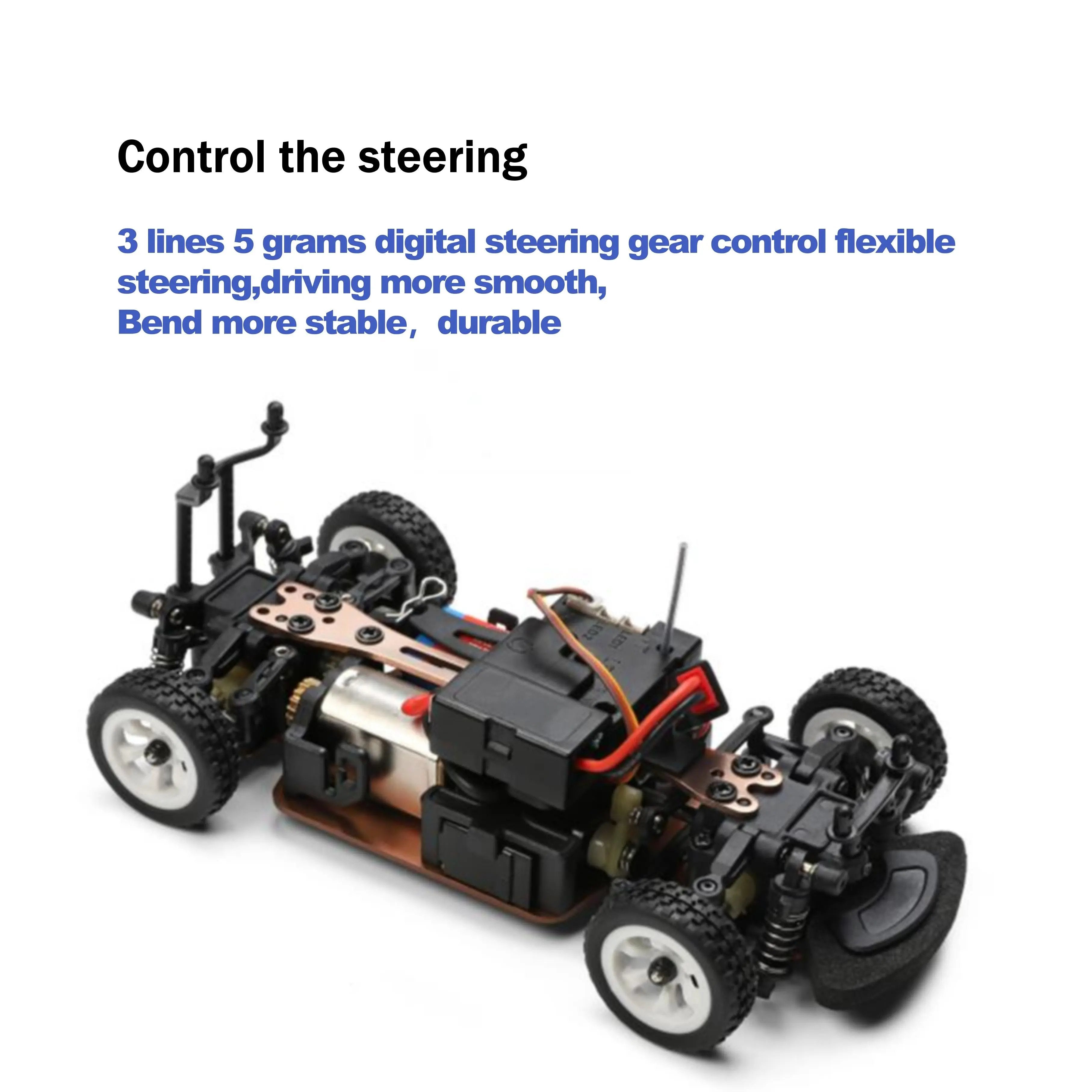 High-Speed 1:28 Scale 4WD RC Drift Car with LED Lights, Cheap RC Cars for Kids & Teens PLAYPULSE RC