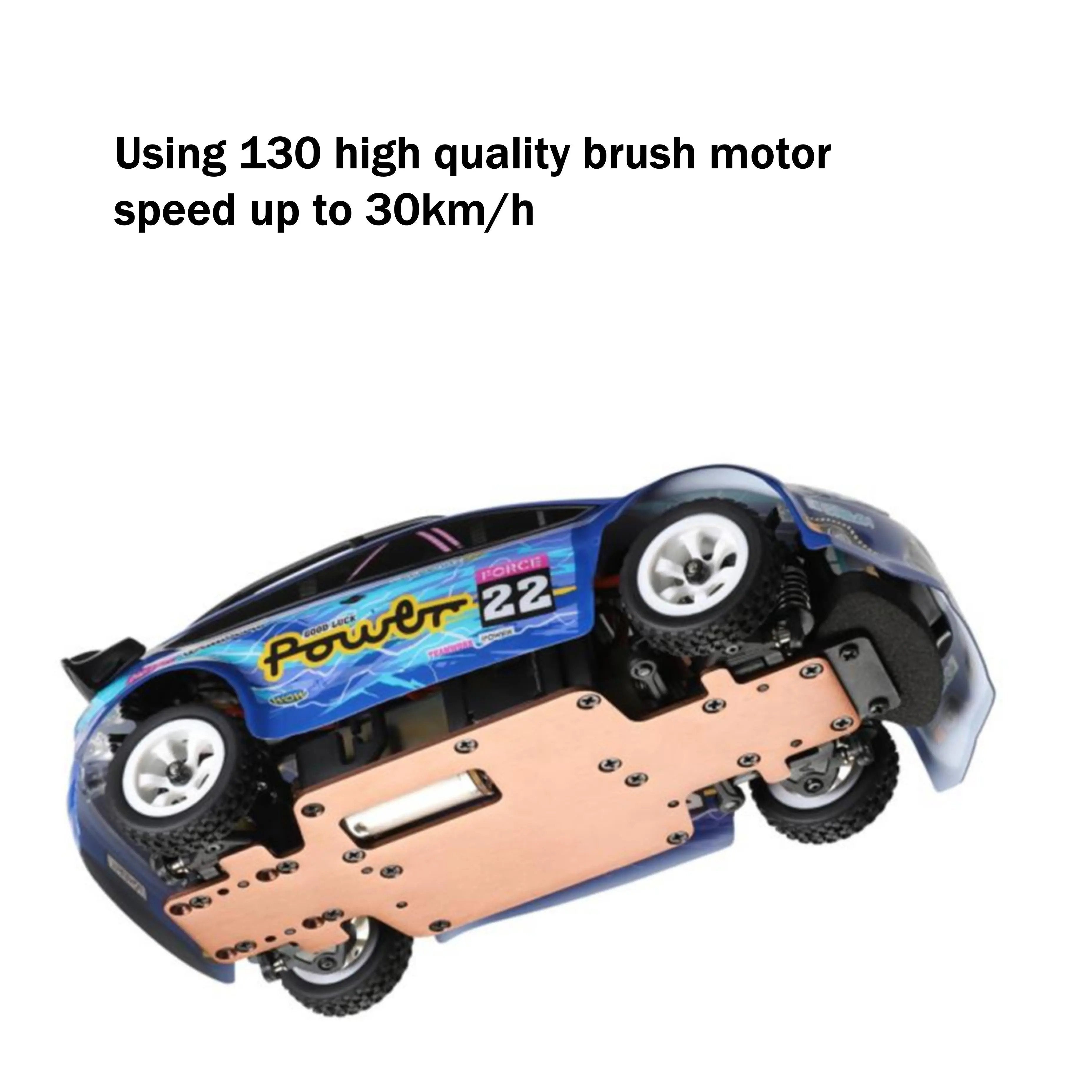 High-Speed 1:28 Scale 4WD RC Drift Car with LED Lights, Cheap RC Cars for Kids & Teens PLAYPULSE RC