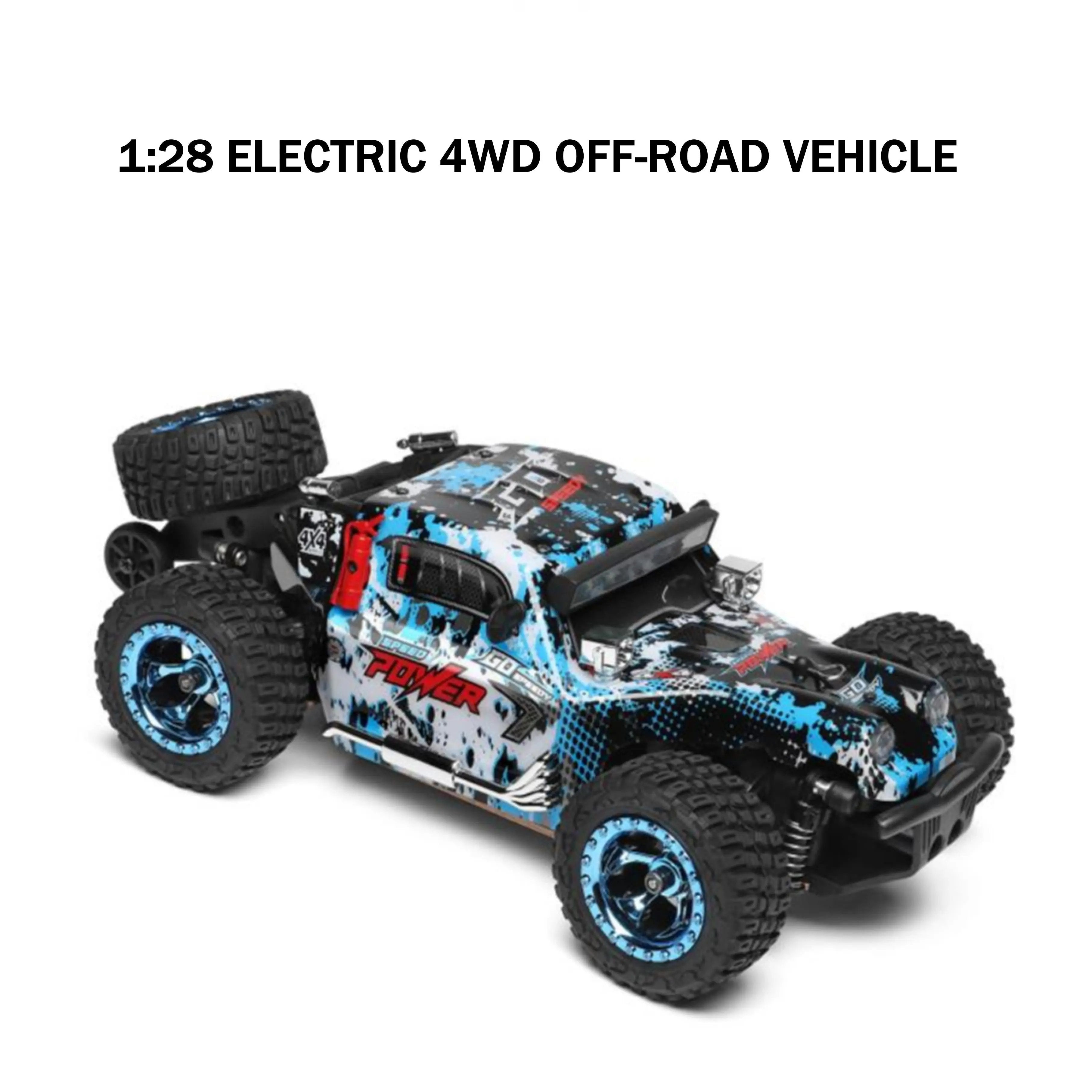 Hot Racing RC 1:28 Scale Electric 4WD Off-Road Truck for Climbing and Racing PLAYPULSE