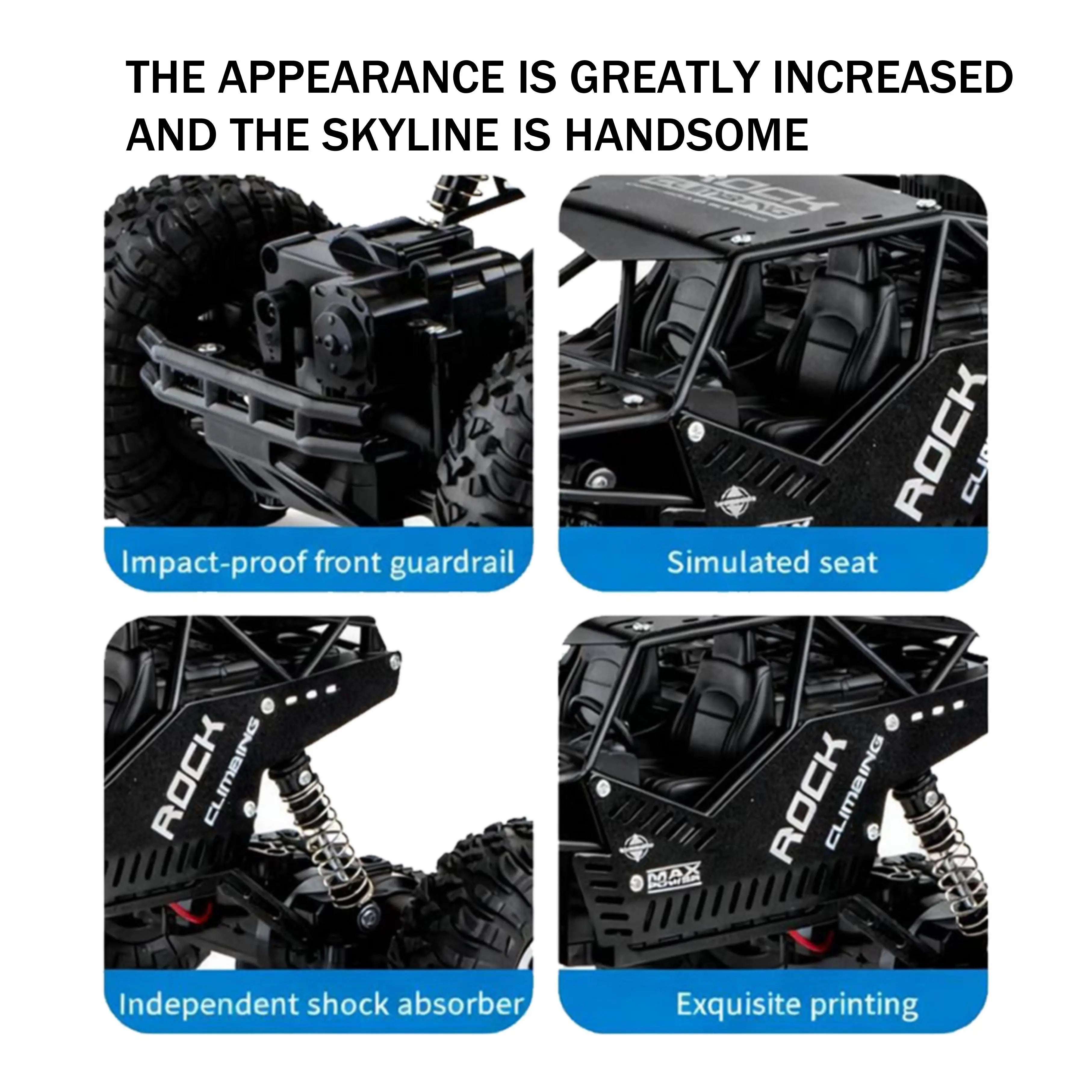 Off-Road RC Climbing Car with Tank Tracks for Sand and Mud PLAYPULSE RC