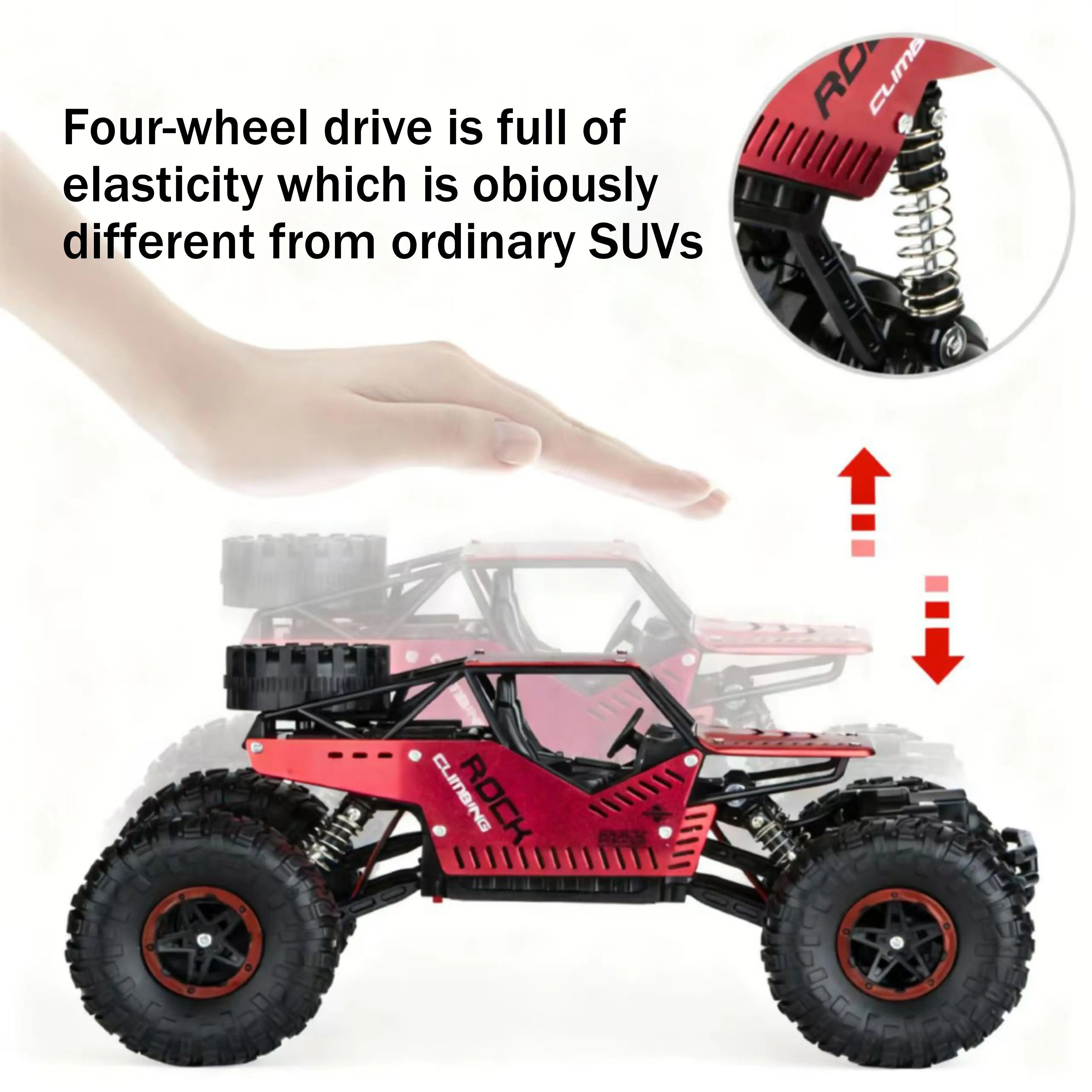 Off-Road RC Climbing Car with Tank Tracks for Sand and Mud PLAYPULSE RC