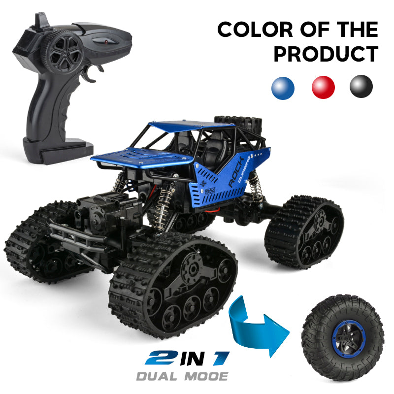PLAYPULSE RC Truck for Sand and Mud with Tank Tracks