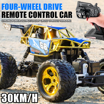 PLAYPULSE 4WD Off-Road RC Truck Durable 4x4 Racing Car
