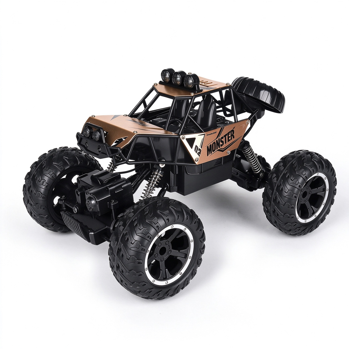 PlayPulseRC 1:16 4WD Alloy RC Rock Crawler with LED Lights