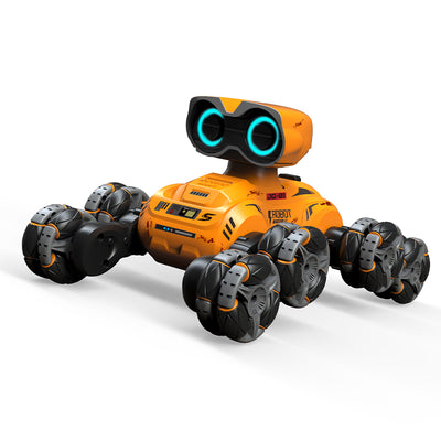 PLAYPULSE 8-Wheel RC Stunt Car with Smart Robot Design