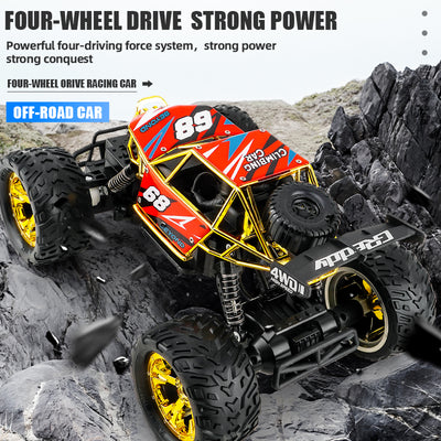 PLAYPULSE 4WD Off-Road RC Truck Durable 4x4 Racing Car