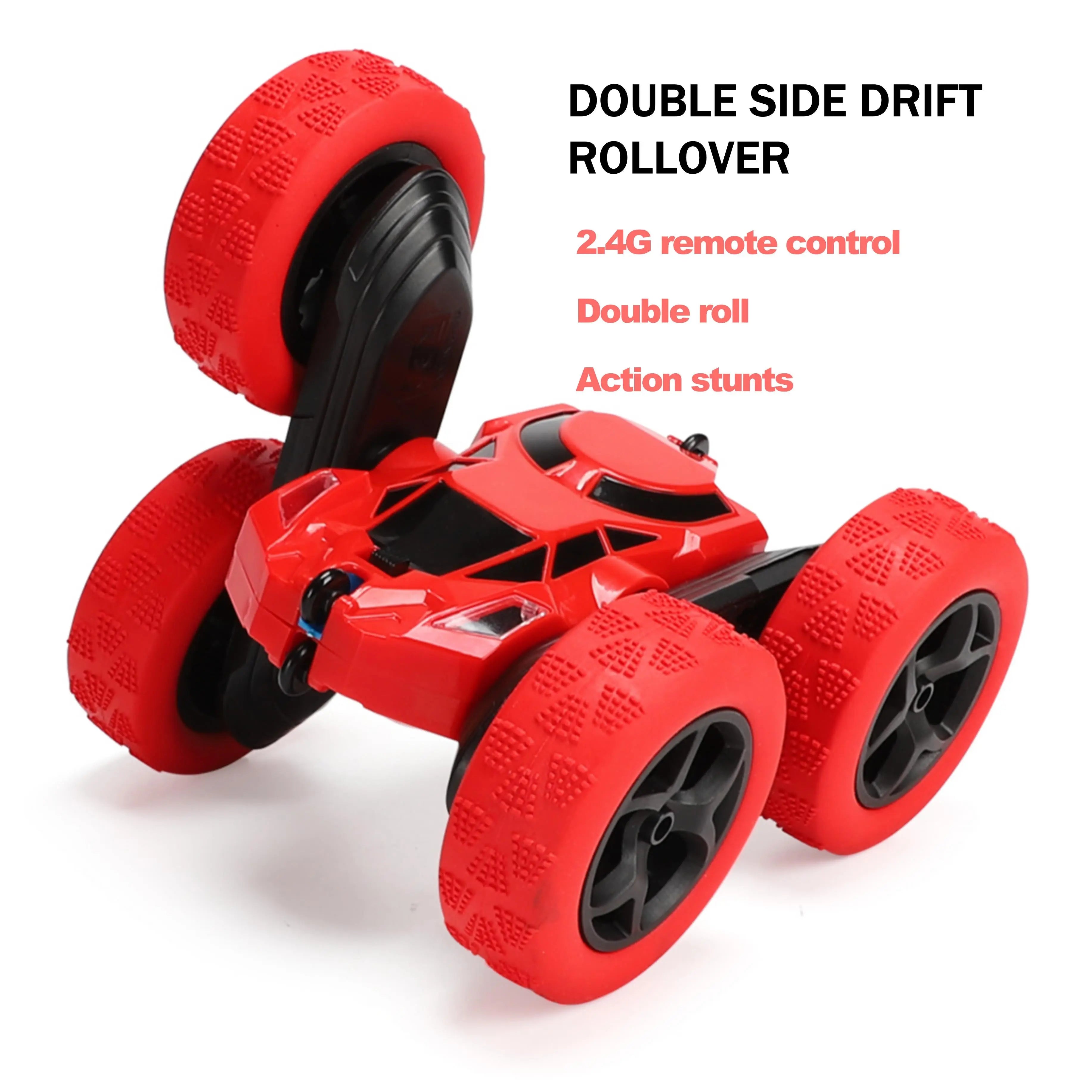 Double-Sided RC Stunt Car with 360° Rotation,Automatic Dog Toys PLAYPULSE
