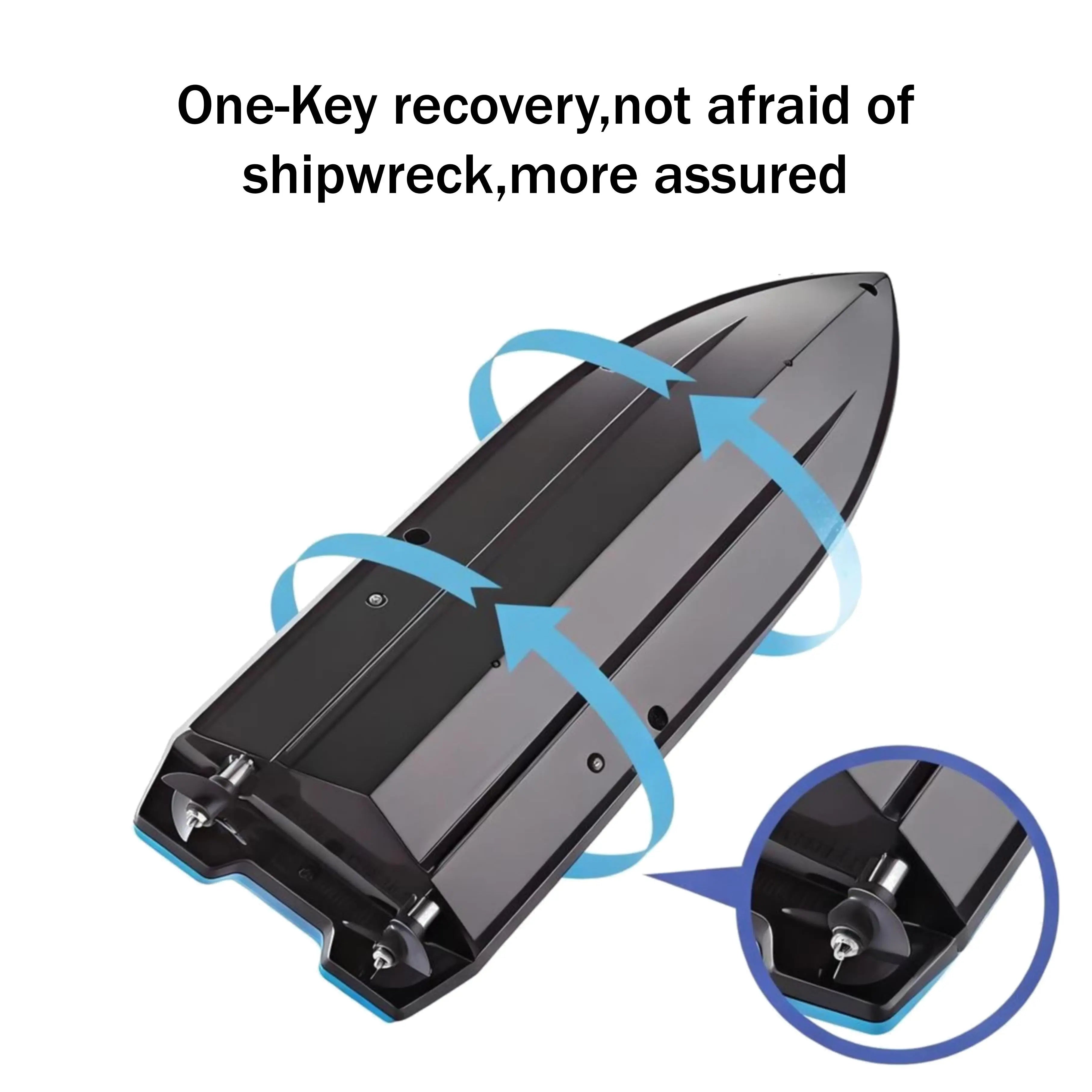 High-Speed Remote Control Boat for Lake Racing PLAYPULSE RC