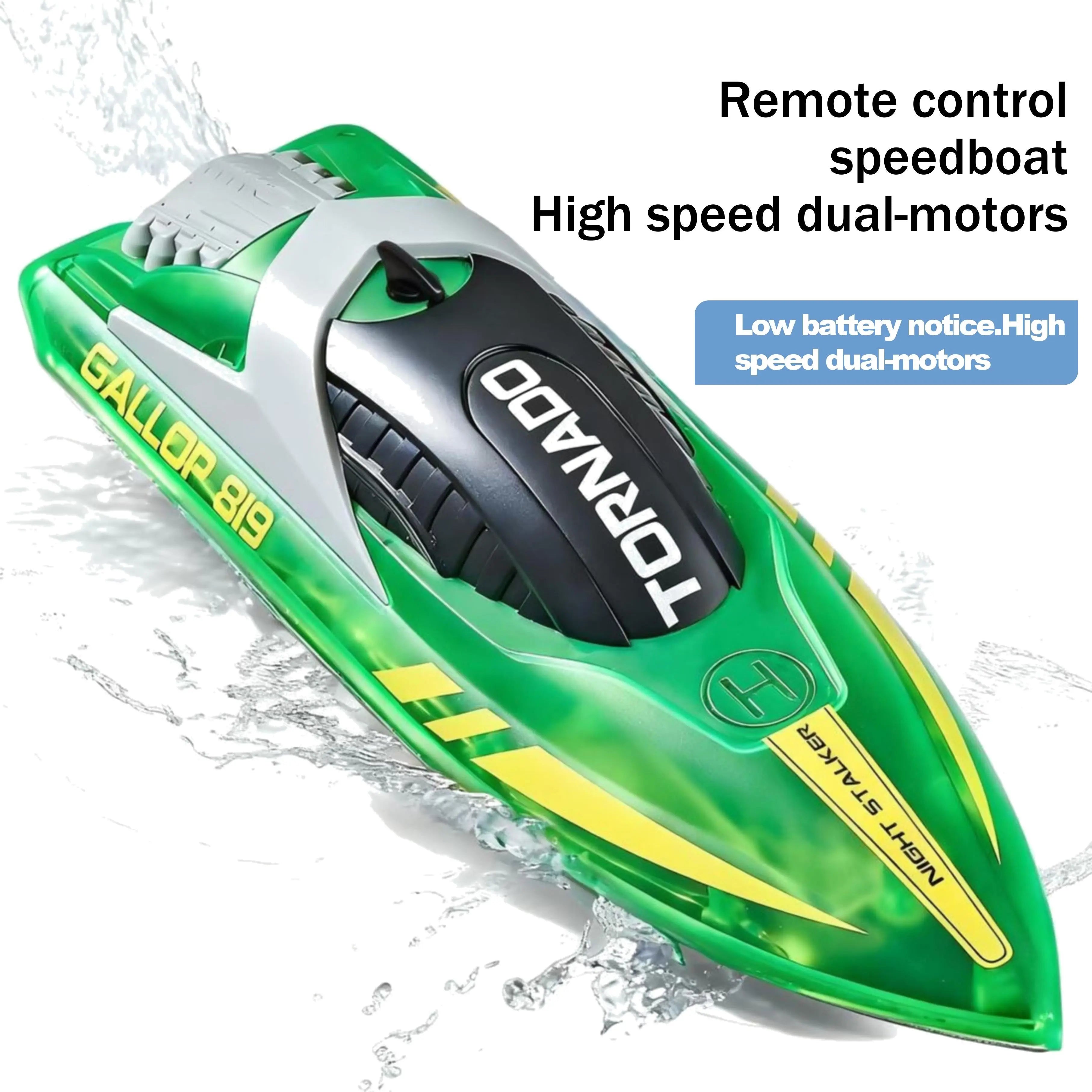 High-Speed Remote Control Boat for Lake Racing PLAYPULSE RC
