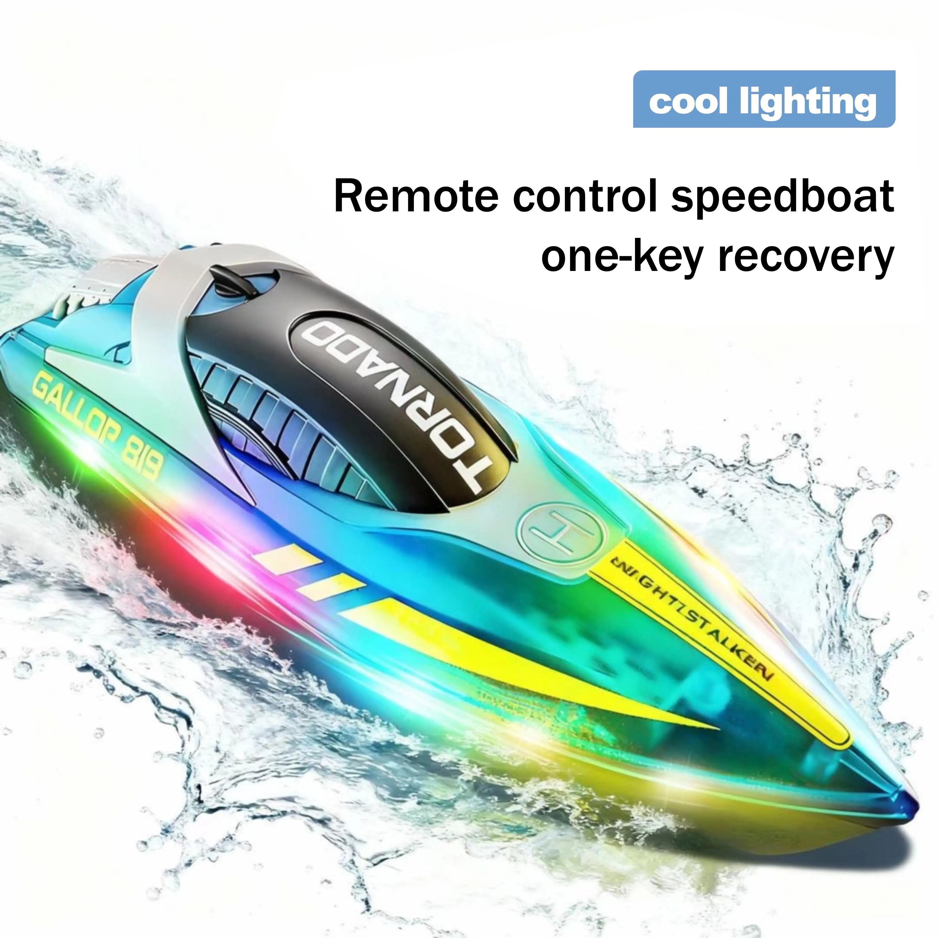 High-Speed Remote Control Boat for Lake Racing PLAYPULSE RC
