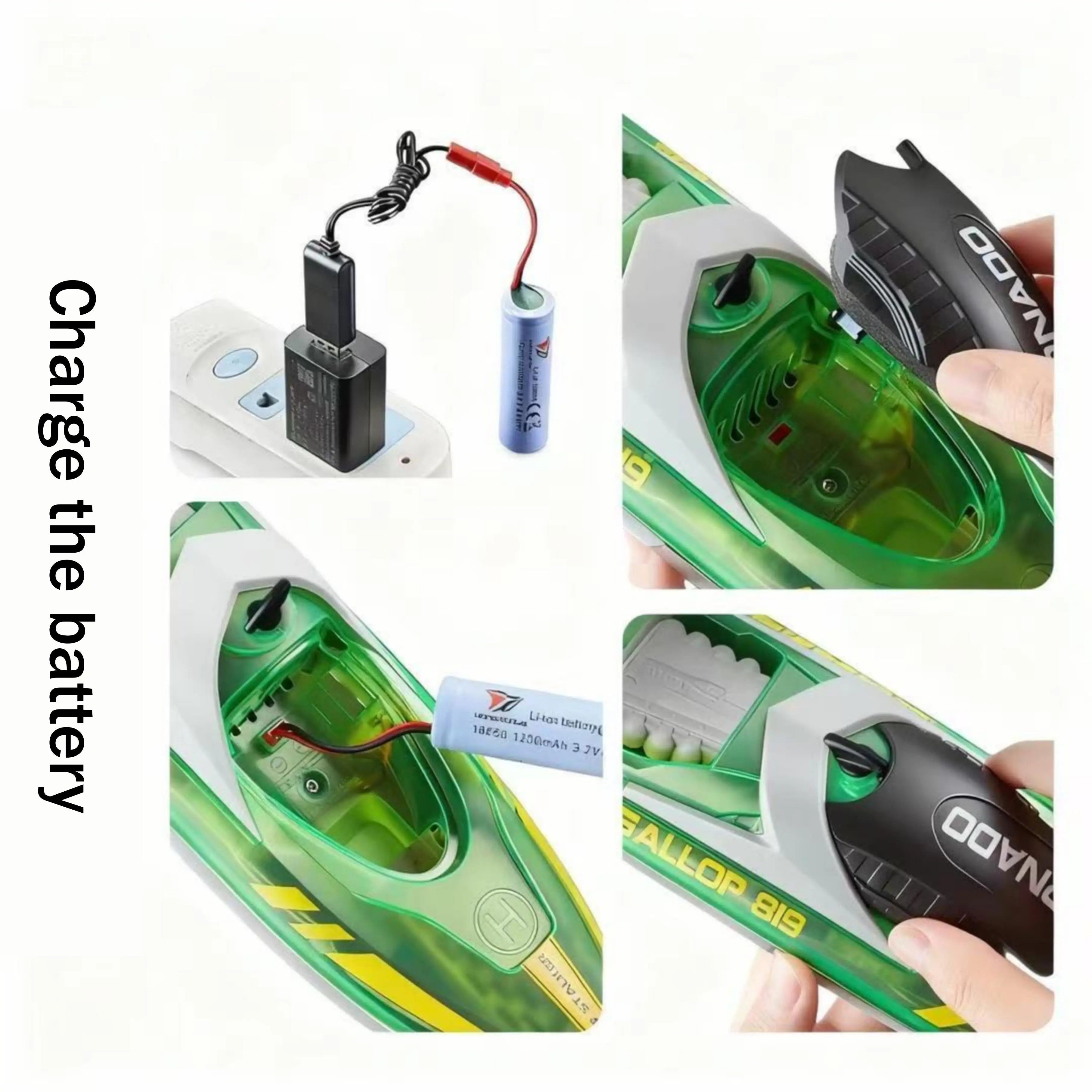 High-Speed Remote Control Boat for Lake Racing PLAYPULSE RC