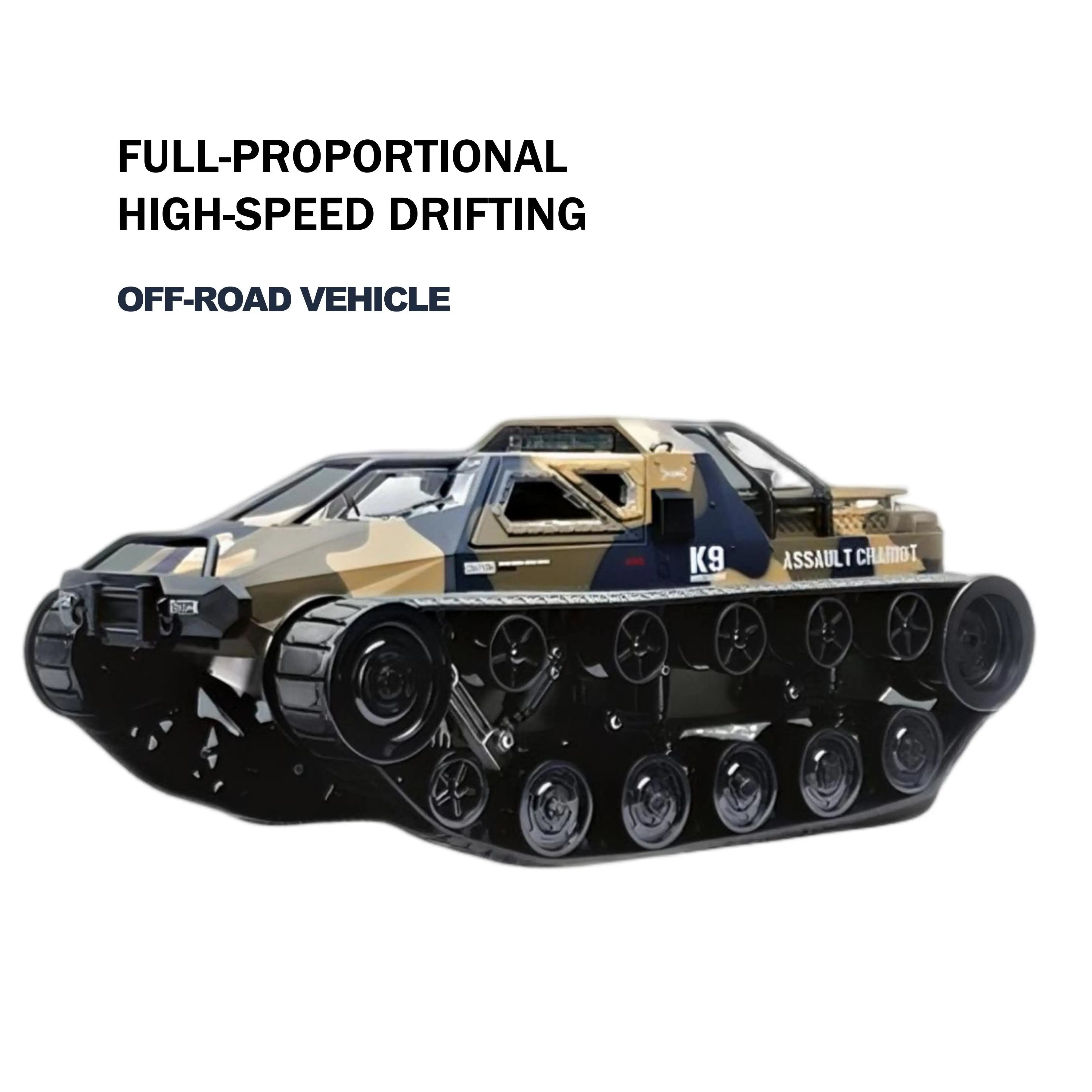 Off-Road RC Truck 4WD and RC Tanks: High-Speed with 360° Rotation for Kids and Teens PLAYPULSE