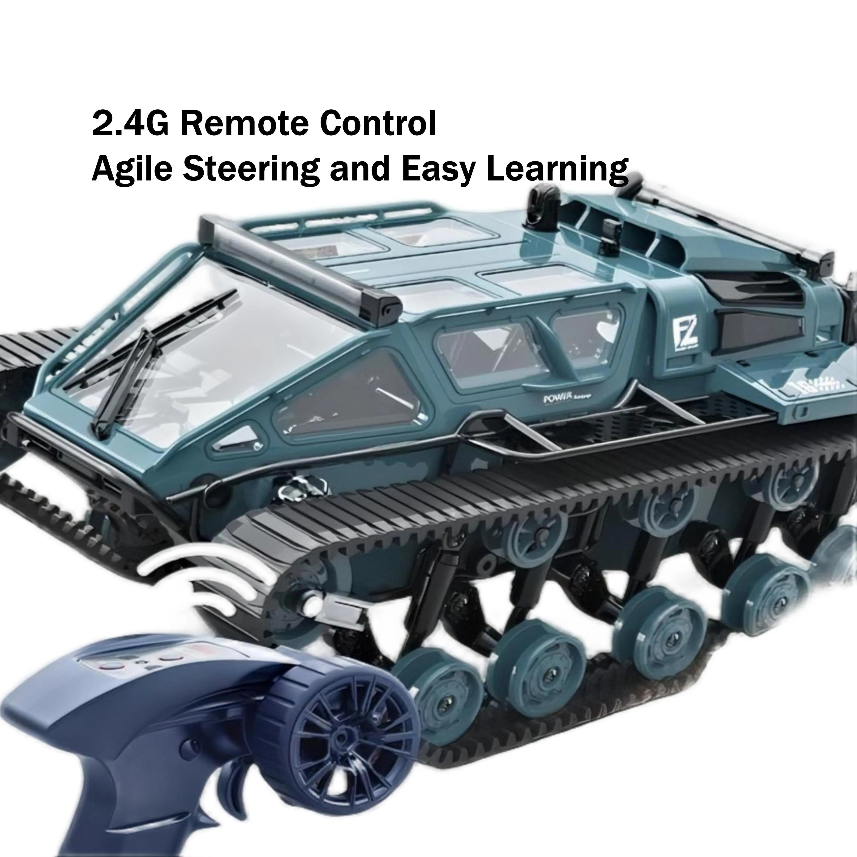 Advanced RC Tanks Offroad Crawler with Drift Tank 360° Rotation for Kids and Teens PLAYPULSE