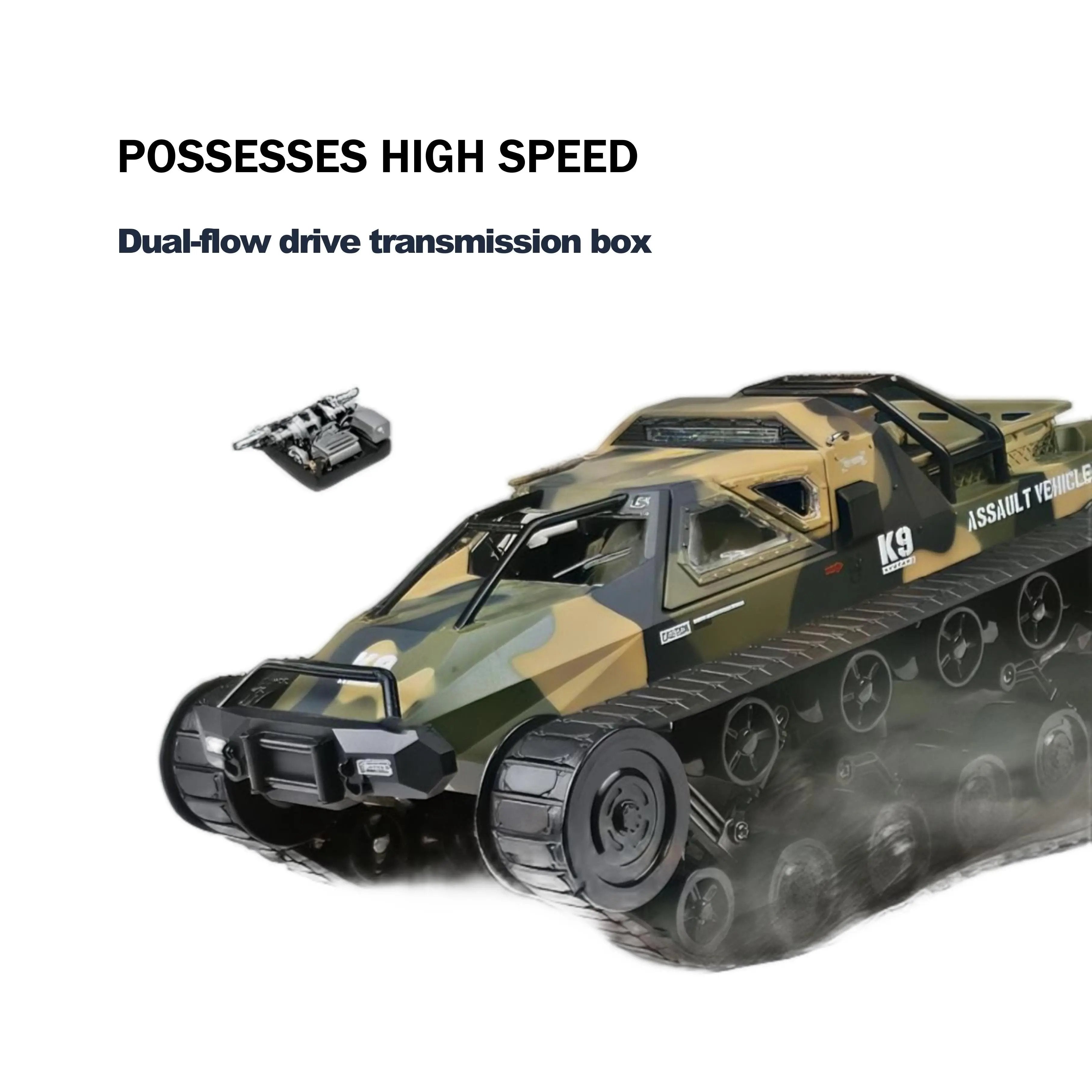 Off-Road RC Truck 4WD and RC Tanks: High-Speed with 360° Rotation for Kids and Teens PLAYPULSE