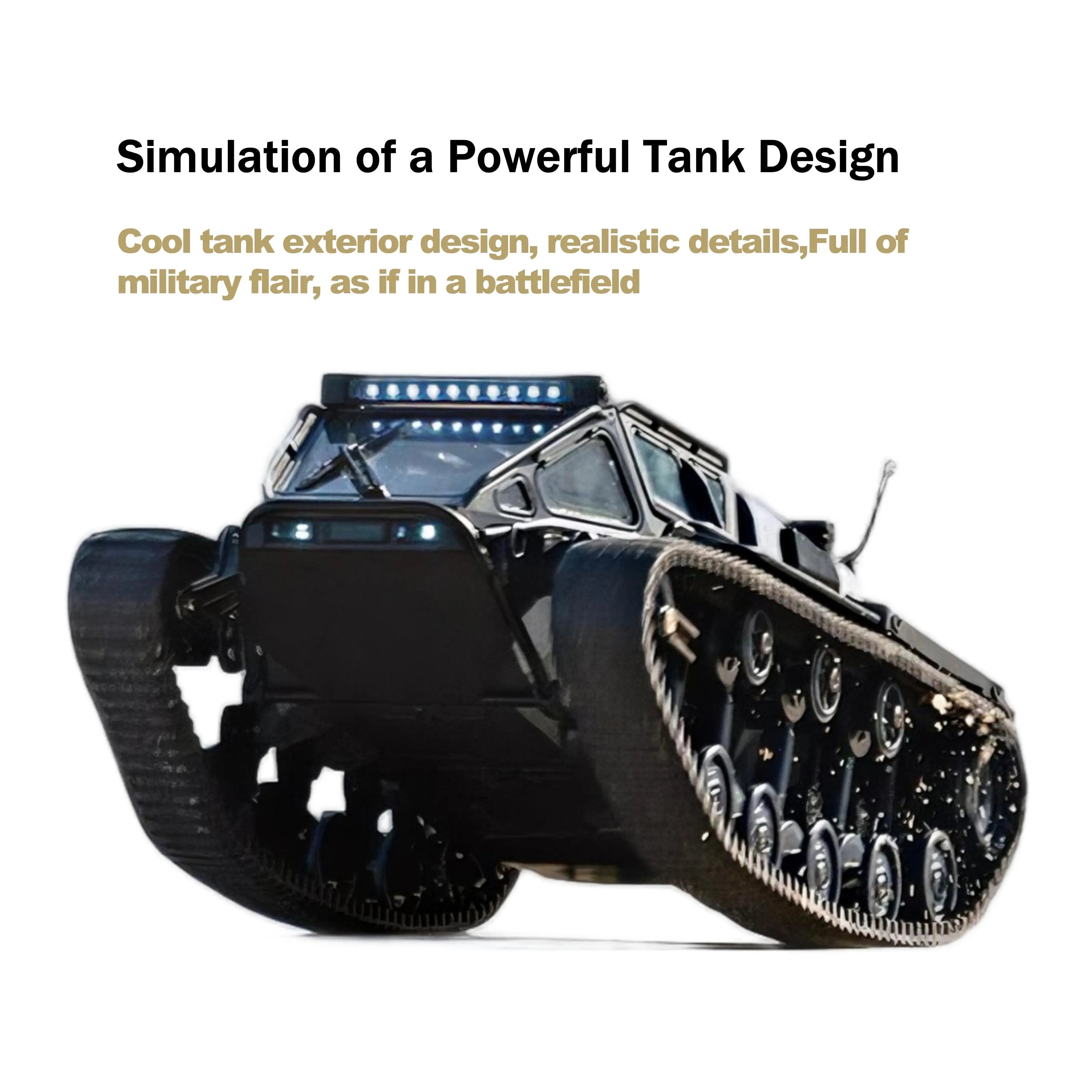 Advanced RC Tanks Offroad Crawler with Drift Tank 360° Rotation for Kids and Teens PLAYPULSE