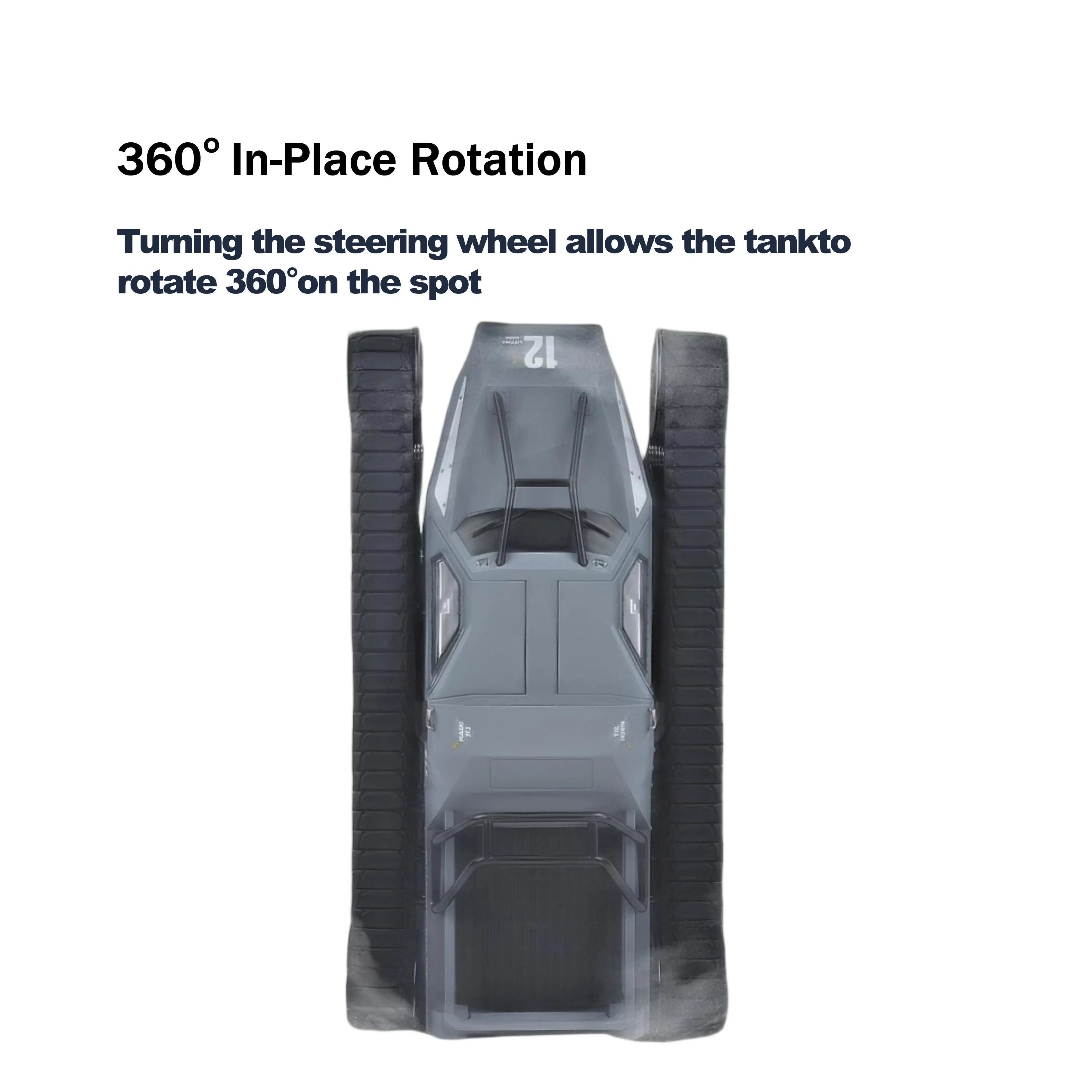 Off-Road RC Truck 4WD and RC Tanks: High-Speed with 360° Rotation for Kids and Teens PLAYPULSE