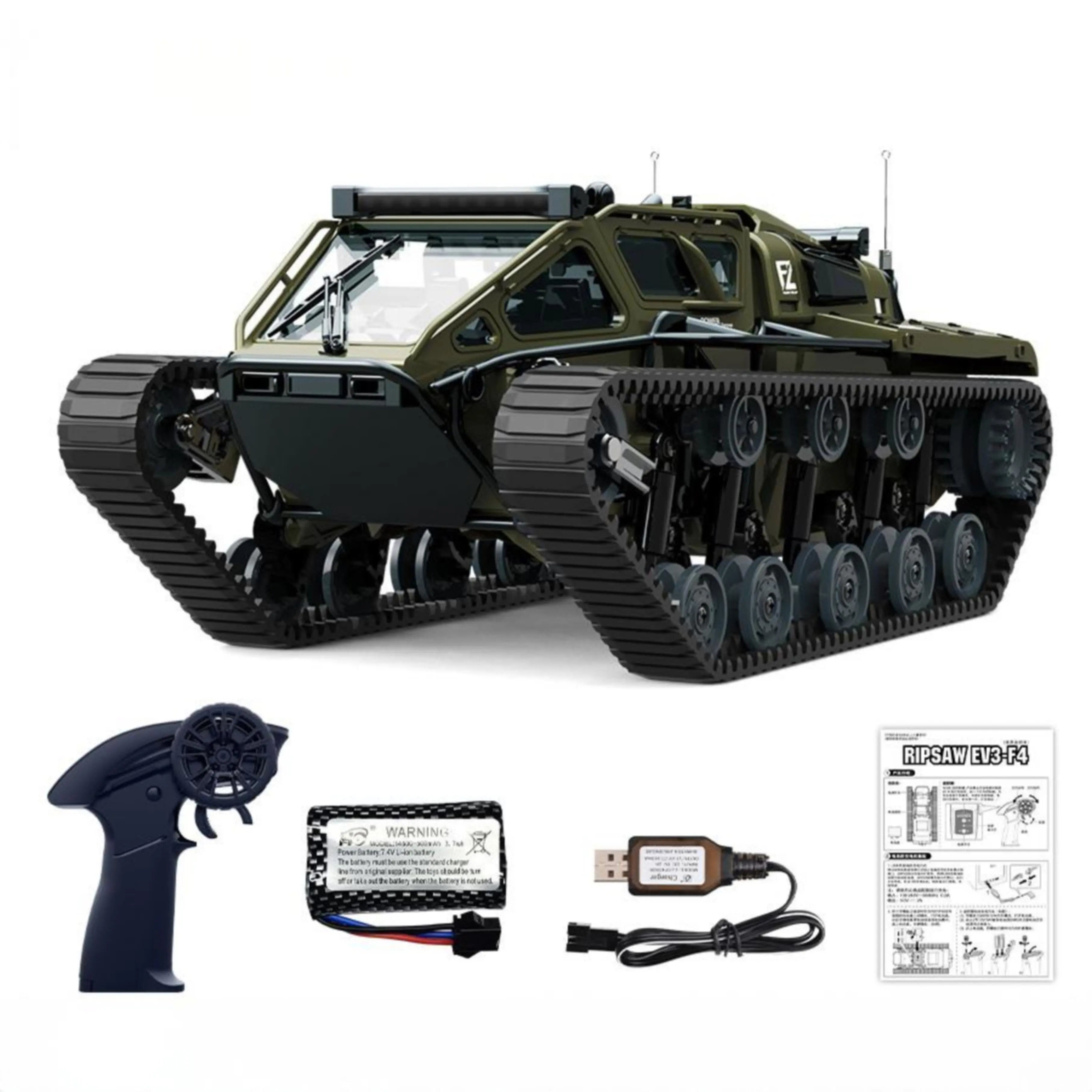 Advanced RC Tanks Offroad Crawler with Drift Tank 360° Rotation for Kids and Teens PLAYPULSE