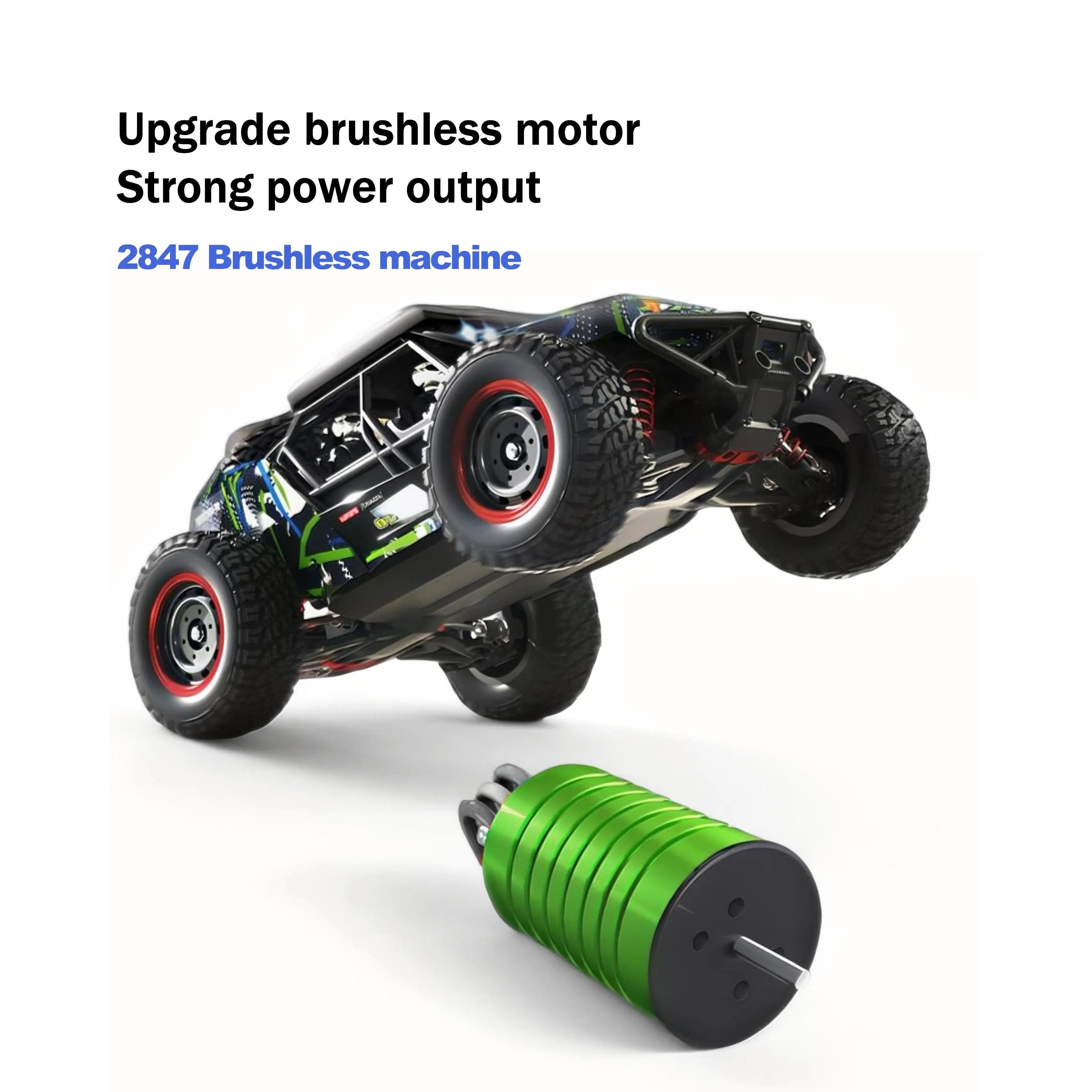 Monster Truck: 70km/h High-Speed 4WD Off-Road RC Car with Brushless Motor PLAYPULSE RC
