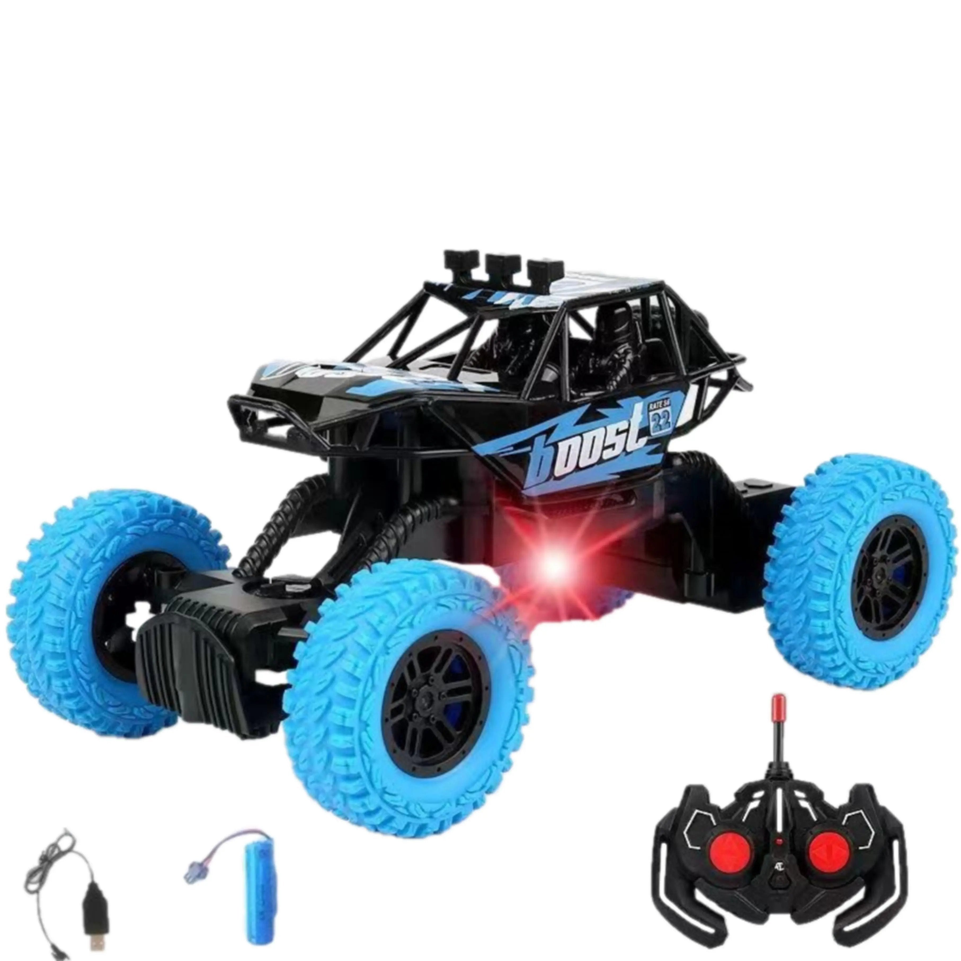 Cheap RC Cars - 4WD Off-Road Vehicle with Long Battery Life & LED Lights PlaypulseRC - Premium Remote Control Toys for Kids, Teens & Pet Play