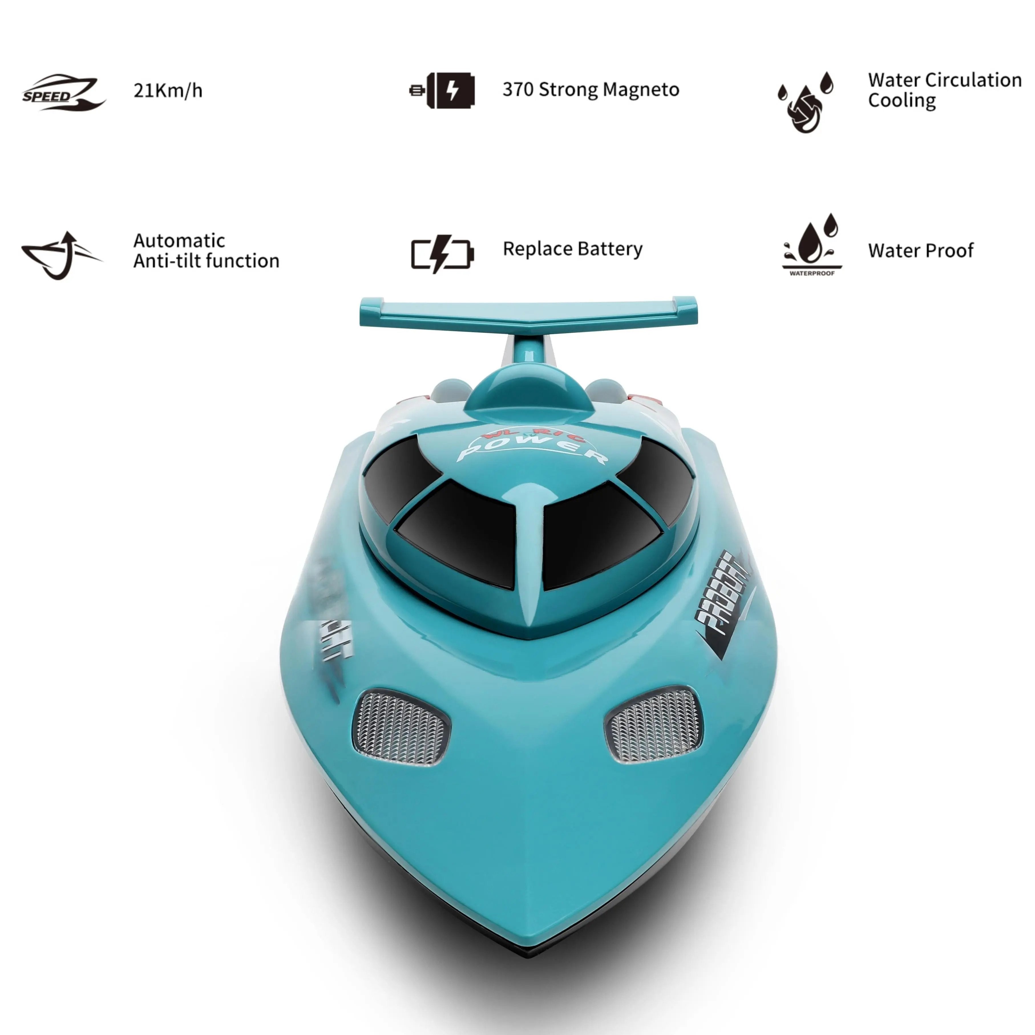 High-Speed Remote Control Boats with Water Cooling System for Kids RC Cars | Remote Control Toys for Kids and Pets