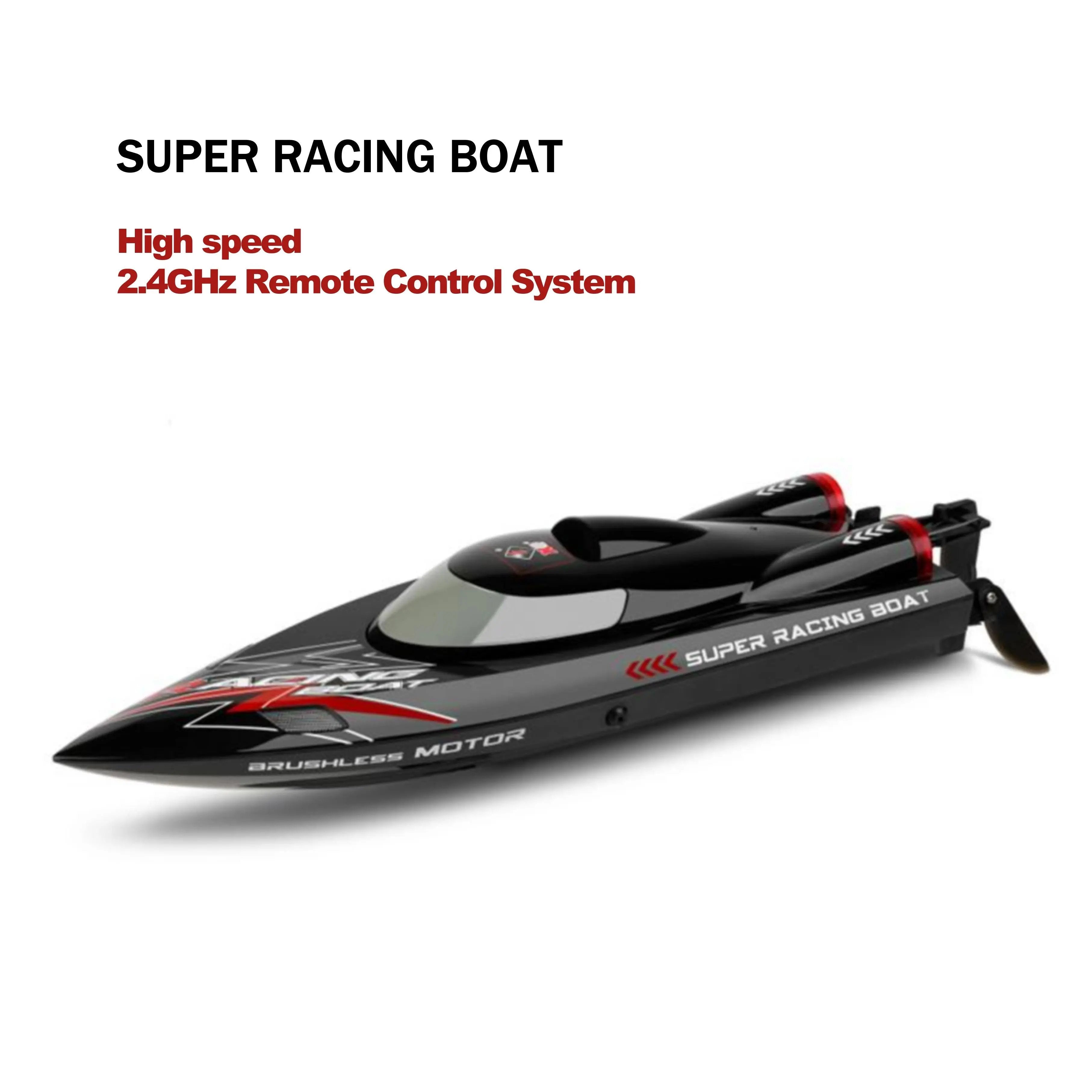 Remote Control Boat, 60KM/H High Speed RC Racing Boat for Kids and Teens PLAYPULSE