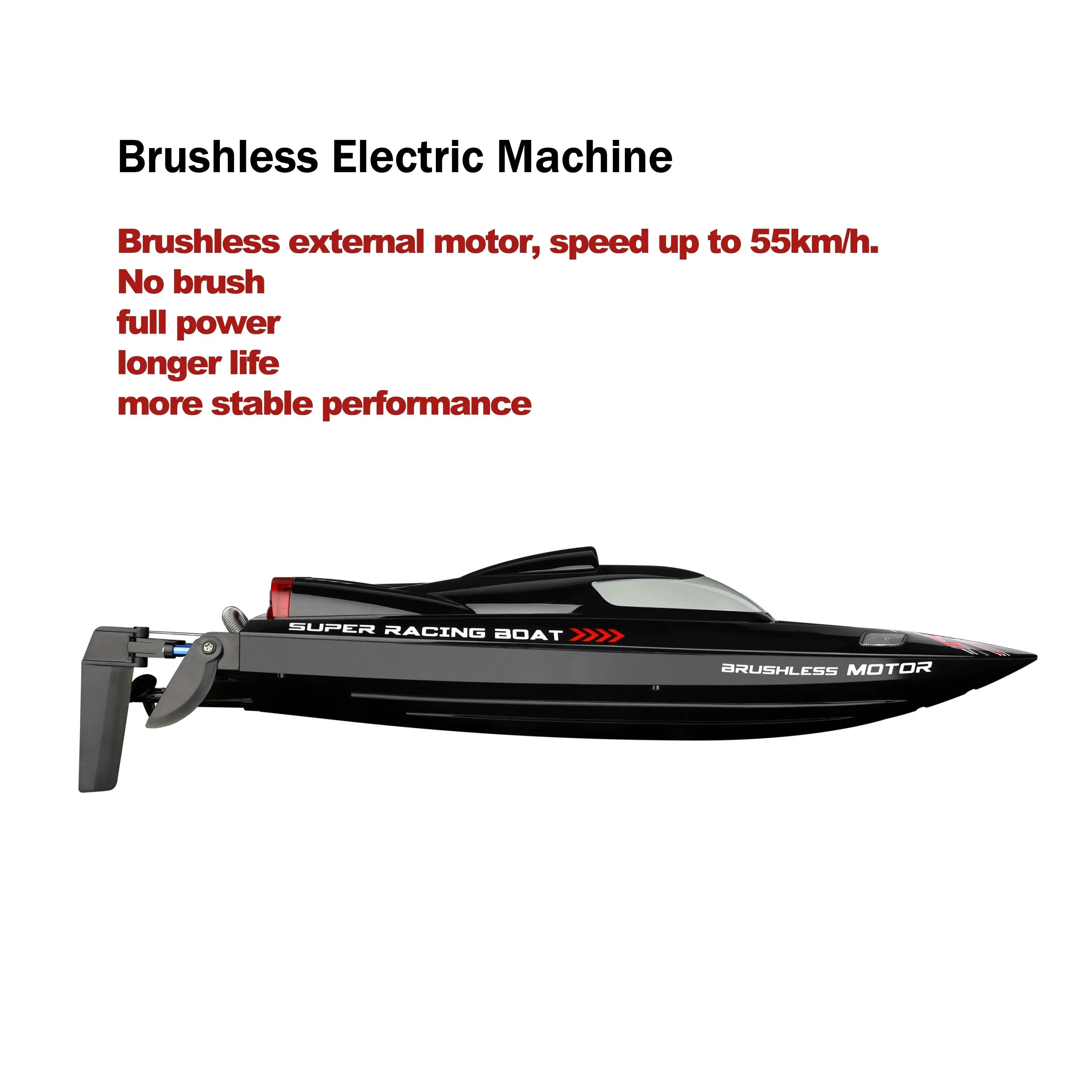 Remote Control Boat, 60KM/H High Speed RC Racing Boat for Kids and Teens PLAYPULSE
